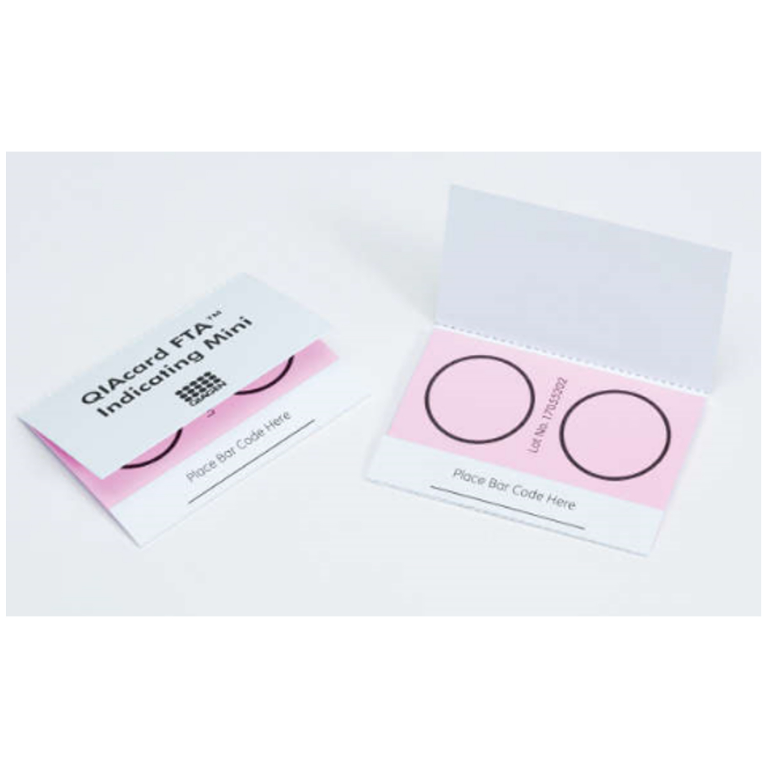 QIAGEN FTA NUCLEIC ACID COLLECTION Indicating FTA Mini Card, 125µl Sample Area, 250µl Total Volume, 2 Sample Areas, 25/pk (US Only) Qiagen, LLC WB120356