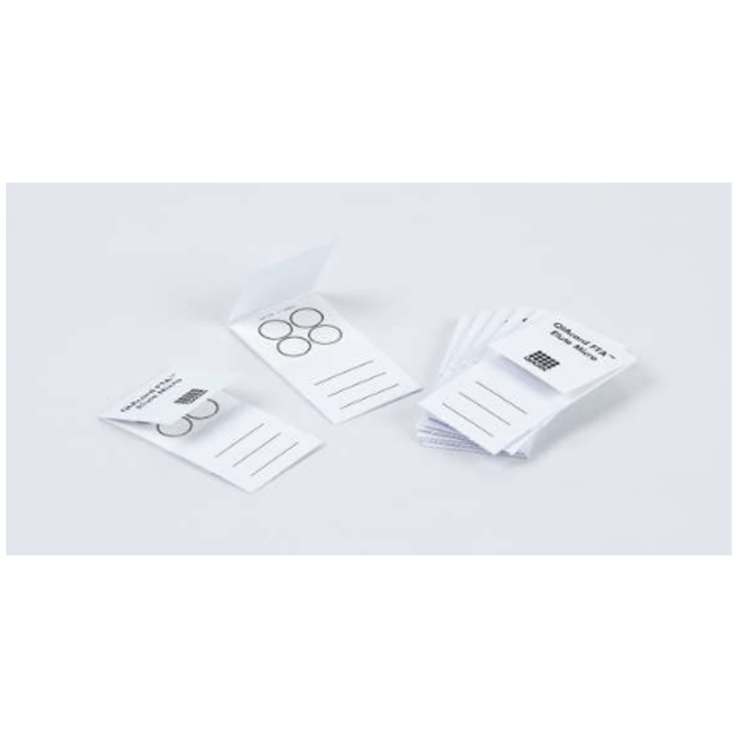 QIAGEN FTA NUCLEIC ACID COLLECTION FTA Elute Micro Card, 4 Sample Areas, 25/pk (Short-Dated, Minimum Expiry Lead is 60 days; Non-cancellable; Non-returnable; Non-refundable) (US Only) Qiagen, LLC WB120401
