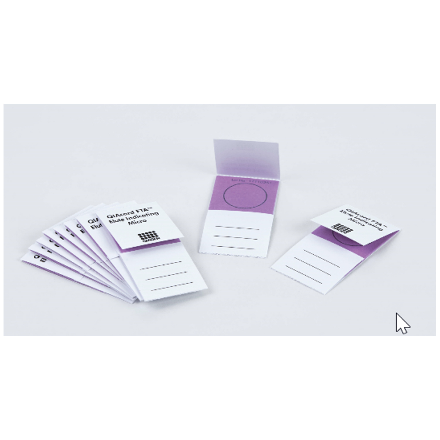 QIAGEN FTA NUCLEIC ACID COLLECTION Indicating FTA Elute Micro Card, 1 Sample Area, 100/pk (US Only) Qiagen, LLC WB120411