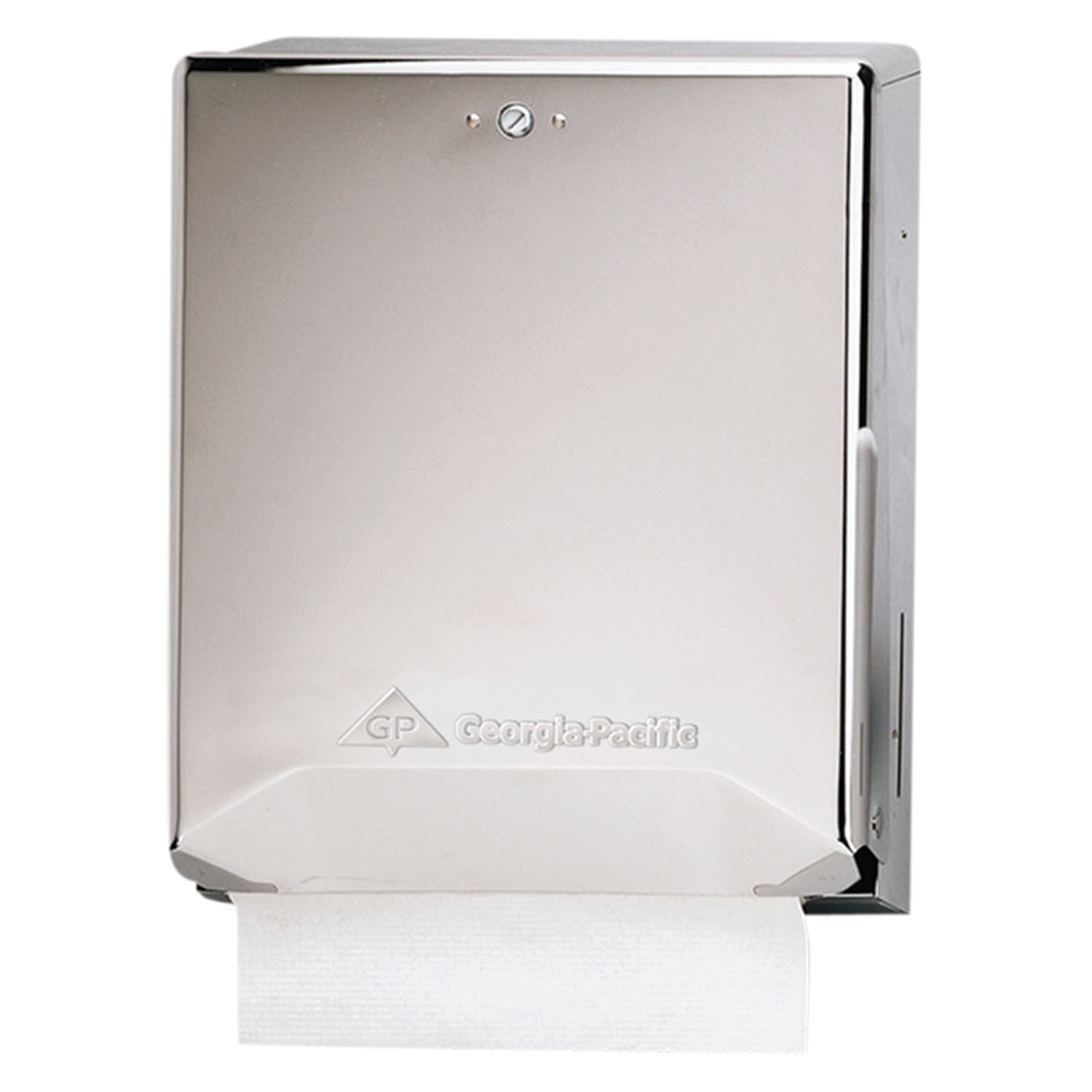 GEORGIA-PACIFIC PAPER TOWEL DISPENSERS Chrome Combination C-Fold/ Multifold Paper Towel Dispenser, 11¾"W x 4.38"D x 15½"H, 1/cs (DROP SHIP ONLY) Georgia-Pacific Consumer Products 56620