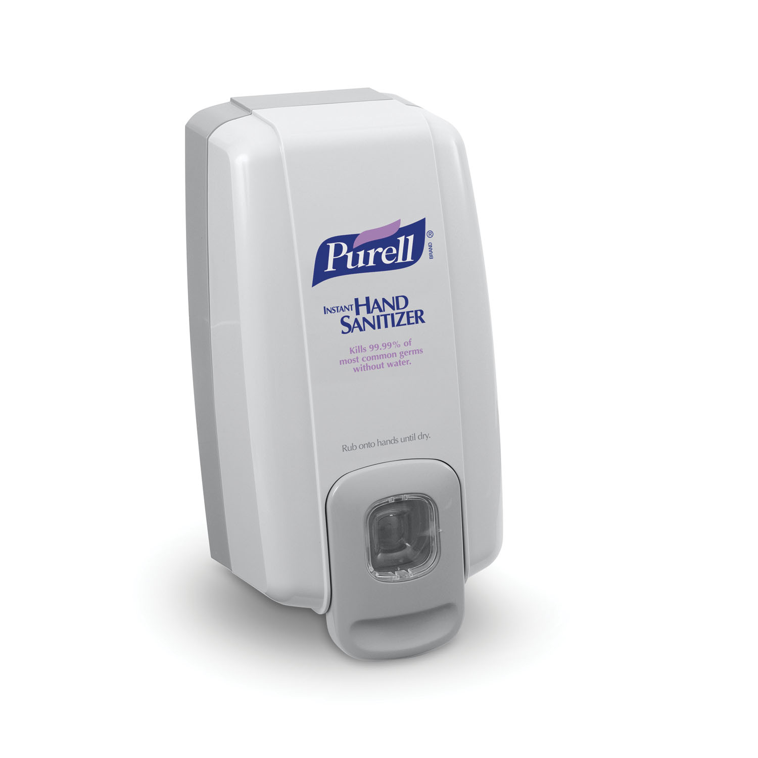 GOJO PURELL® DISPENSERS & ACCESSORIES Purell® NXT® Space Saver™ Dispenser, Push-Style, for Purell® Hand Sanitizer Gel, 1000ml, Grey, 6/cs (80 cs/plt) (To Be DISCONTINUED) GOJO Industries, Inc. 2120-06