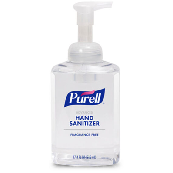 GOJO PURELL® ADVANCED INSTANT HAND SANITIZER PURELL® Advanced Hand Sanitizer, ULTRA NOURISHING™ Foam, 515mL, Clear, 4/cs  (Item is considered HAZMAT and cannot ship via Air or to AK, GU, HI, MP, PR, VI) GOJO Industries, Inc. 5012-04