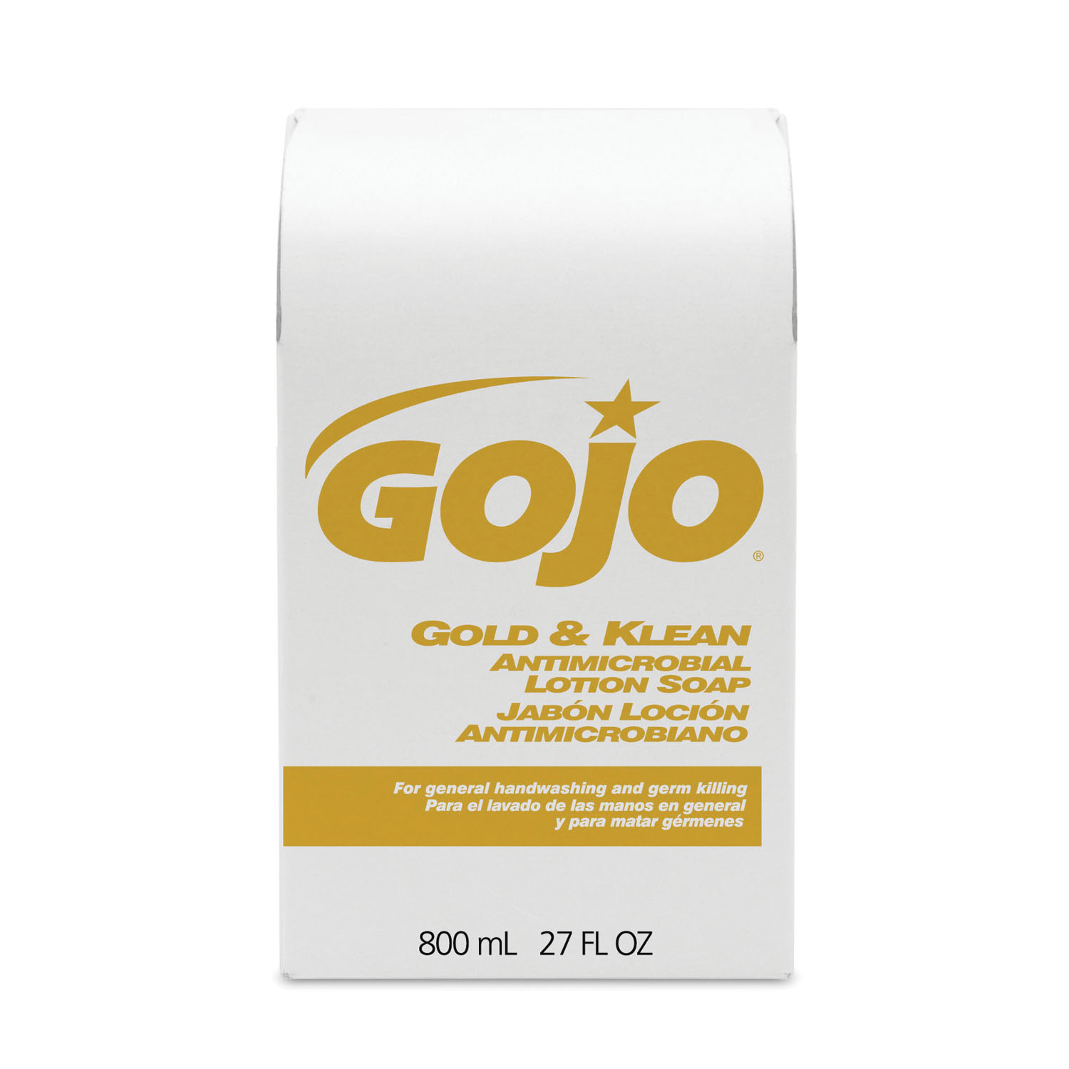 GOJO 800ML VALUE LINE Gold & Klean Antimicrobial Lotion Soap, 12/cs GOJO Industries, Inc. 9127-12