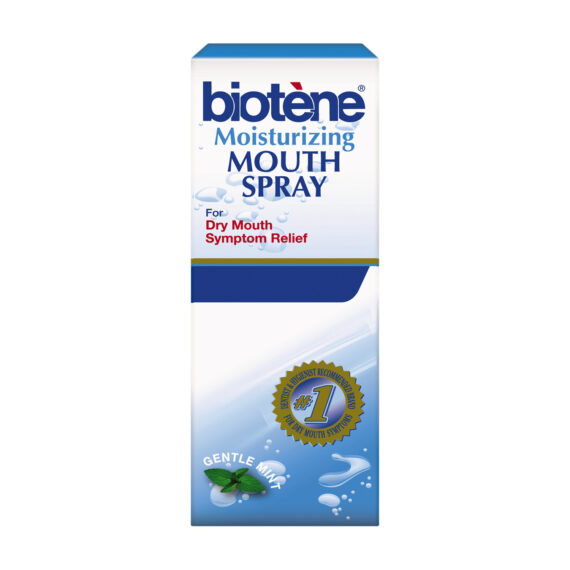 HALEON BIOTÈNE® MOISTURIZING MOUTH SPRAY Biotène Moisturizing Mouth Spray, Gentle Mint flavor, 1.5 oz. bottle, 6/pack (Available for sale in US only) GSK# 00155C (Products cannot be sold on Amazon.com or any other third Party sites.) Haleon US Services Inc. 60000000042386