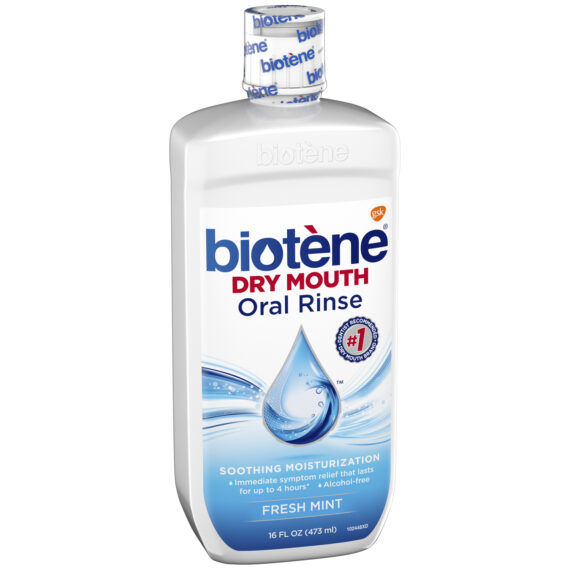 HALEON BIOTÈNE® DRY MOUTH ORAL RINSE Biotène Dry Mouth Oral Rinse, Fresh Mint, 16 oz. bottle, 4/pkg, 2 pkg/cs (8 bottles total)  (Available for sale in US only) GSK# 00462 (Products cannot be sold on Amazon.com or any other third Party sites.) Haleon US Services Inc. 60000000045015