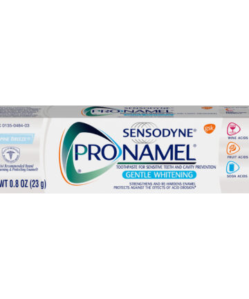 HALEON SENSODYNE® PRONAMEL® TOOTHPASTE ProNamel® Gentle Whitening Toothpaste, Fresh Mint, 0.8 oz. tube, 12/pkg, 3 pkg/cs (36 tubes total) (Available for sale in US only) GSK# 83040B (Products cannot be sold on Amazon.com or any other third Party sites.) Haleon US Services Inc. 83040B