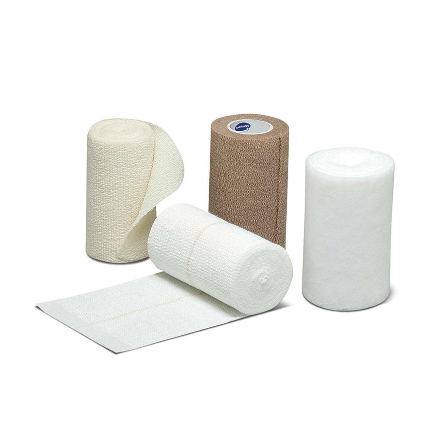HARTMANN USA FOURPRESS® COMPRESSION BANDAGING SYSTEM Compression Bandaging System Includes: Padding Bandage, 4" x 3.8 yds (unstretched), Crepe Bandage, 4" x 4.9 yds (stretched), Compression Bandage, 4" x 9.5 yds (stretched), Cohesive Bandage, 4" x 6.5 yds (stretched), 8 kits/cs Hartmann USA, Inc. 43400000