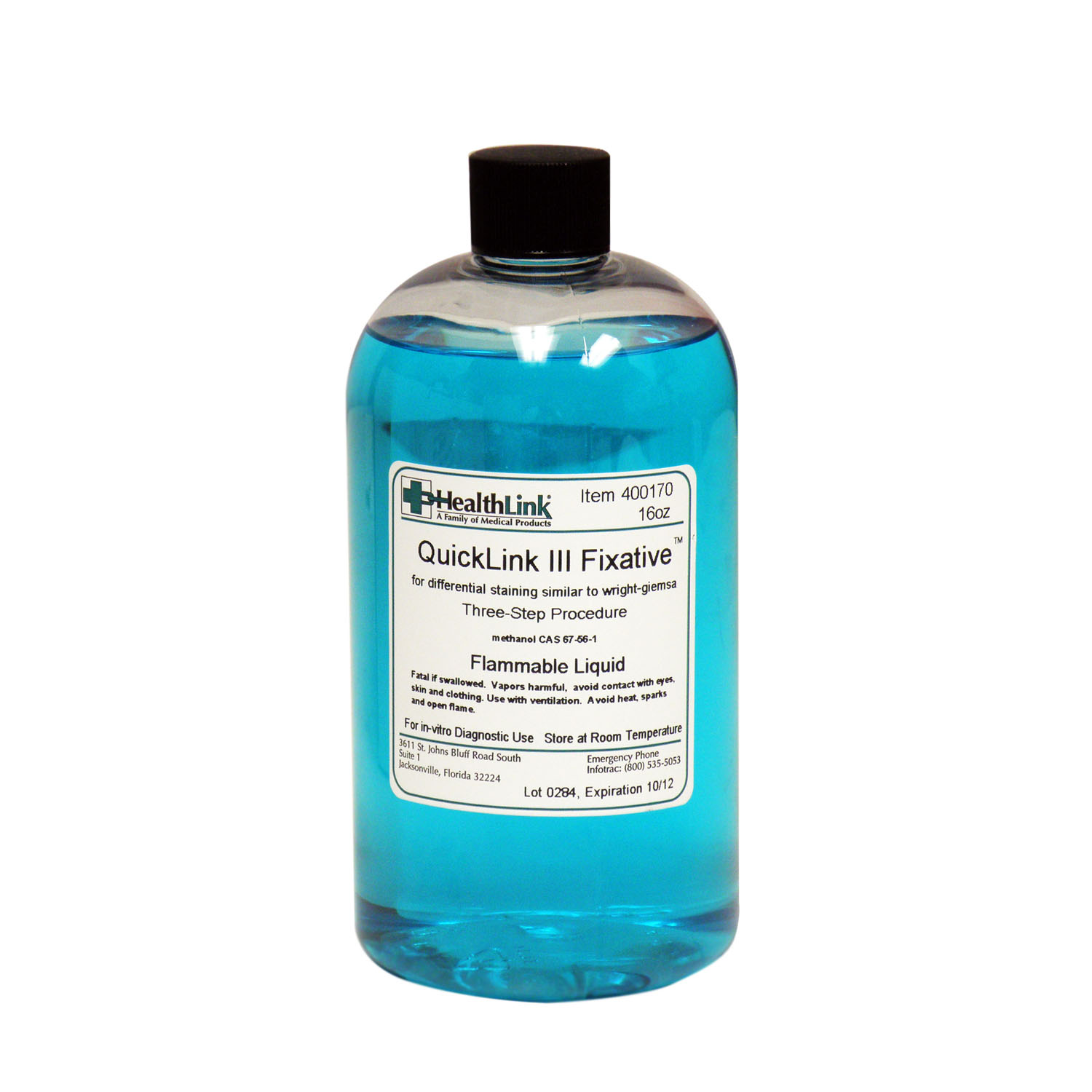 EDM3 STAINS AND REAGENTS Quicklink III, Fixative, 16 oz (Item is Non-Returnable) (US Only) (Item is considered HAZMAT and cannot ship via Air or to AK, GU, HI, MP, PR, VI) EDM3 Company LLC 400170