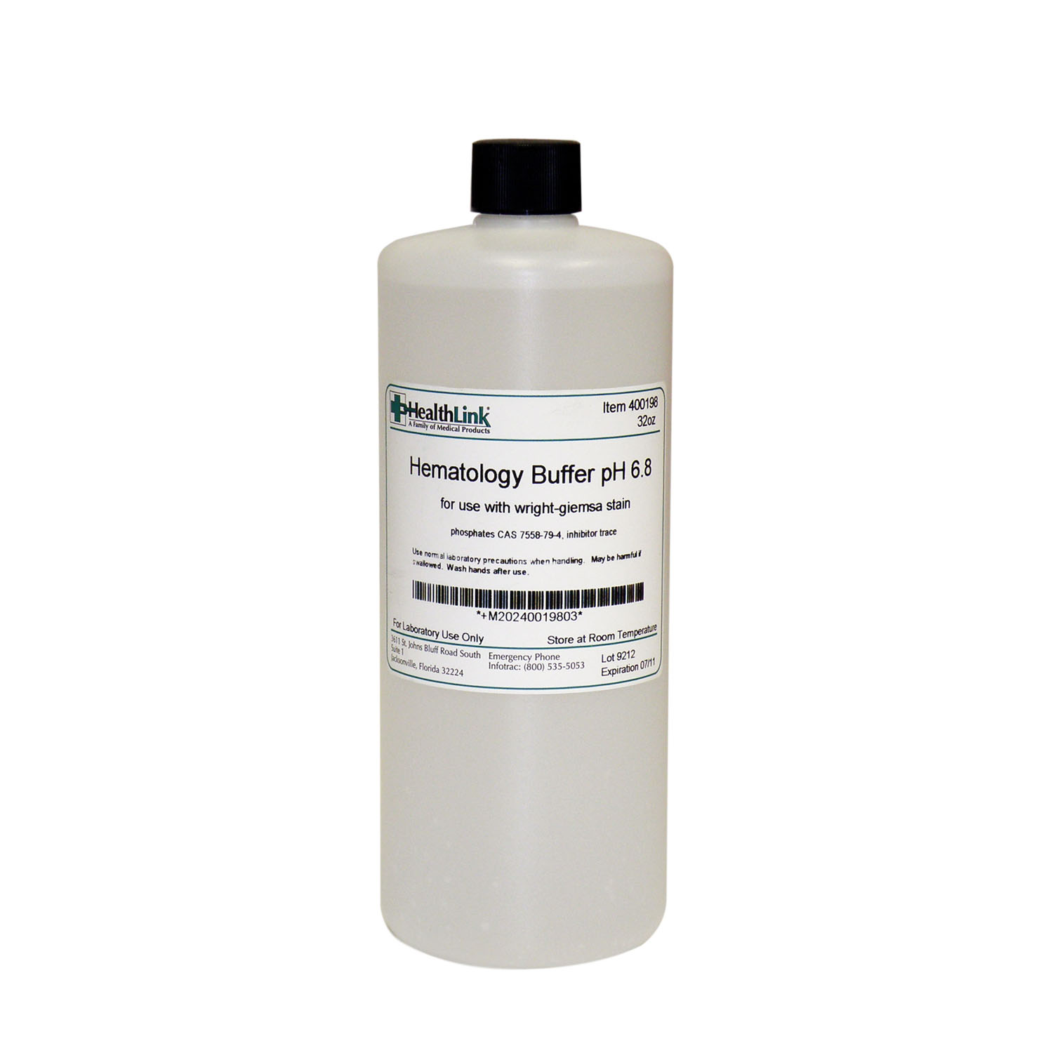 EDM3 STAINS AND REAGENTS Hematology Buffer, 6.8pH, 32 oz (Item is Non-Returnable) (US Only) EDM3 Company LLC 400198