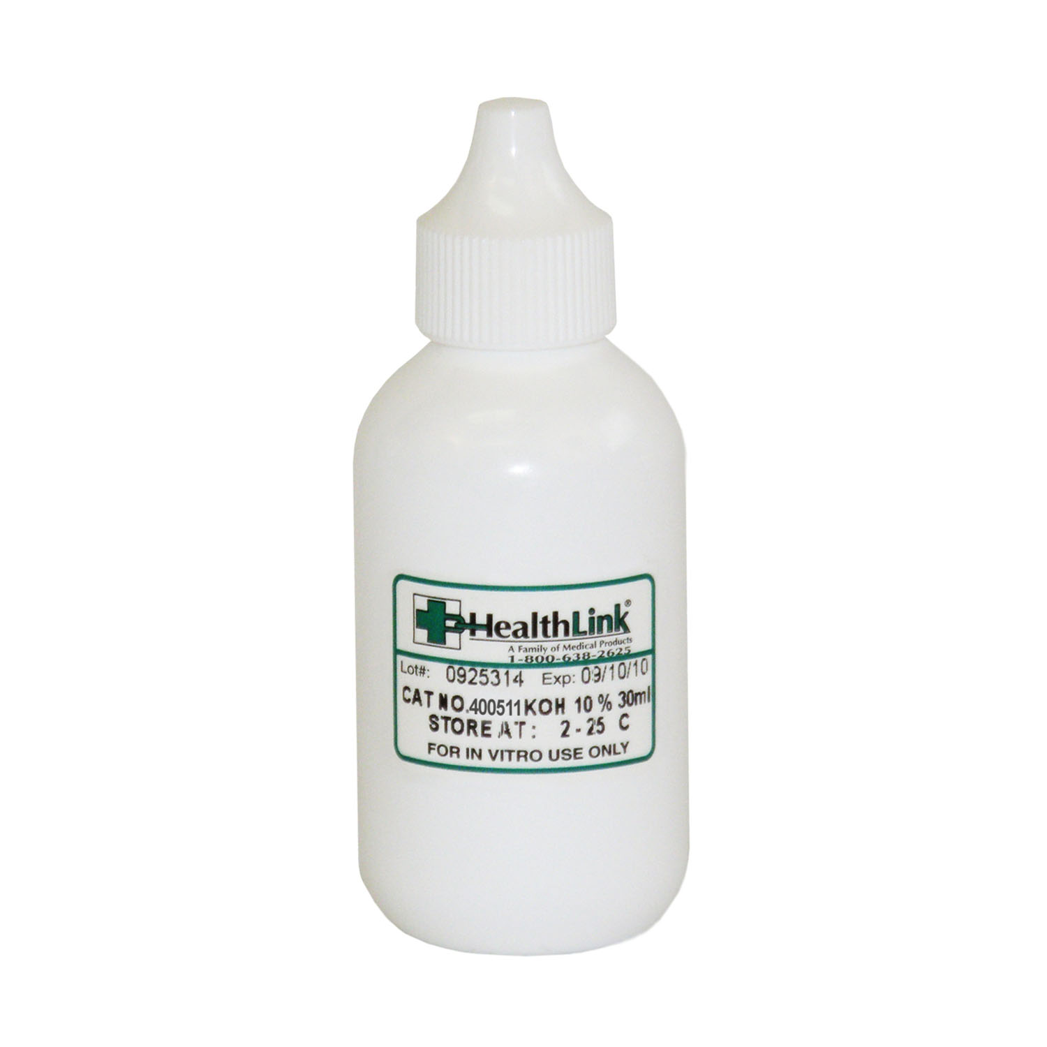 EDM3 STAINS AND REAGENTS Potassium Hydroxide, 10%, Dropper Bottle, 2 oz (Item is Non-Returnable) (US Only) (Item is considered HAZMAT and cannot ship via Air or to AK, GU, HI, MP, PR, VI) EDM3 Company LLC 400511