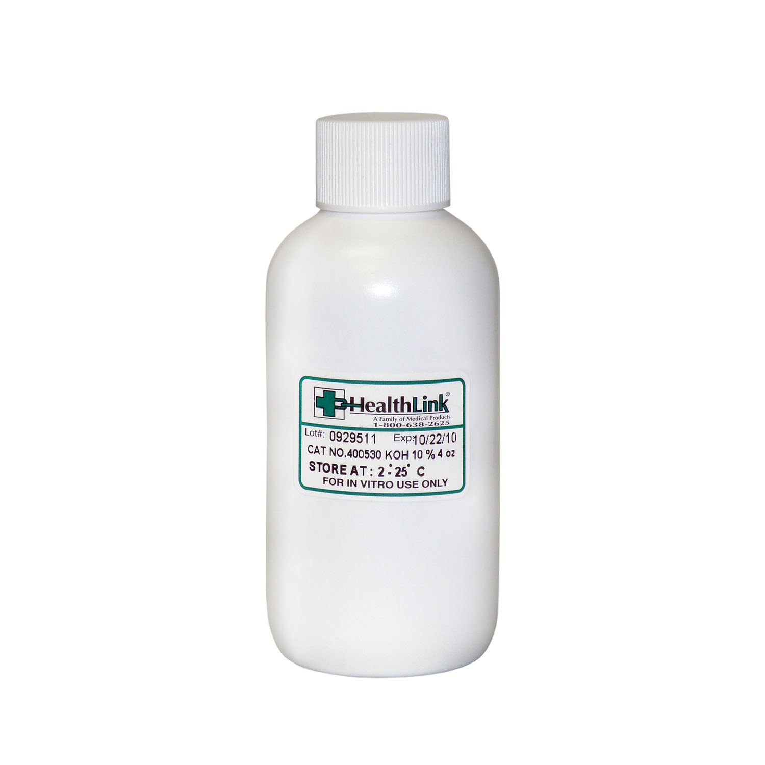 EDM3 STAINS AND REAGENTS Potassium Hydroxide, 10%, 4 oz (Item is Non-Returnable) (US Only) (Item is considered HAZMAT and cannot ship via Air or to AK, GU, HI, MP, PR, VI) EDM3 Company LLC 400530