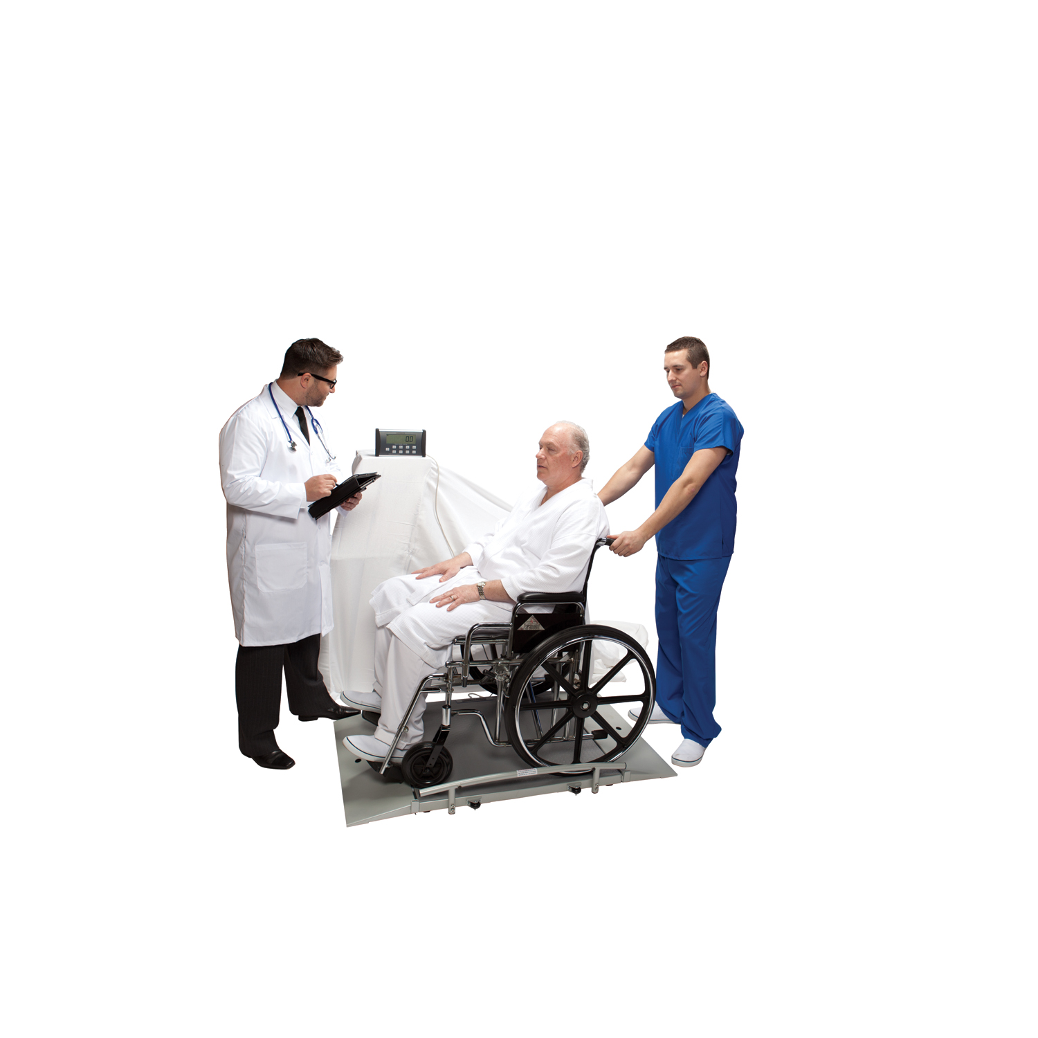 PELSTAR/HEALTH O METER PROFESSIONAL SCALE - DIGITAL WHEELCHAIR RAMP SCALES Digital Wheelchair Dual Ramp Scale, Capacity: 1000 lbs/454 kg, Platform Dimension 31½" x 31½", Ramp Size 10"W x 31¼"D, (2) Wheels, 120V Adapter (included) or (6) AA Batteries (not included), ¾" LCD Remote Display (DROP SHIP ONLY) (090126) Pelstar LLC/Health o meter Professional Scales 2650KL