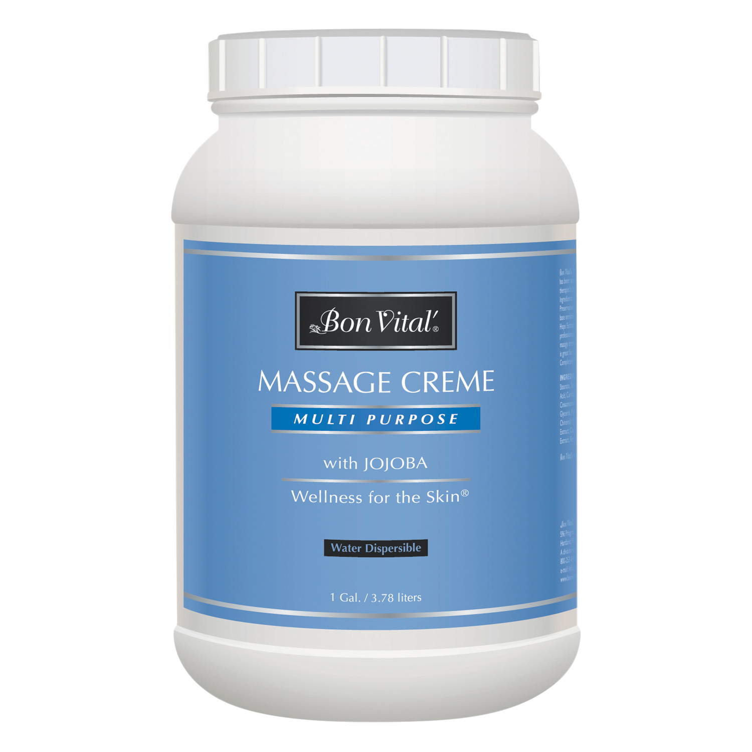 PERFORMANCE HEALTH BON VITAL® MULTI-PURPOSE MASSAGE CRÈME Multi-Purpose Massage Crème, 1 Gallon Jar, 4/cs (Cannot be sold to retail outlets and/ or Amazon) (US Only) Performance Health BVMPC1G