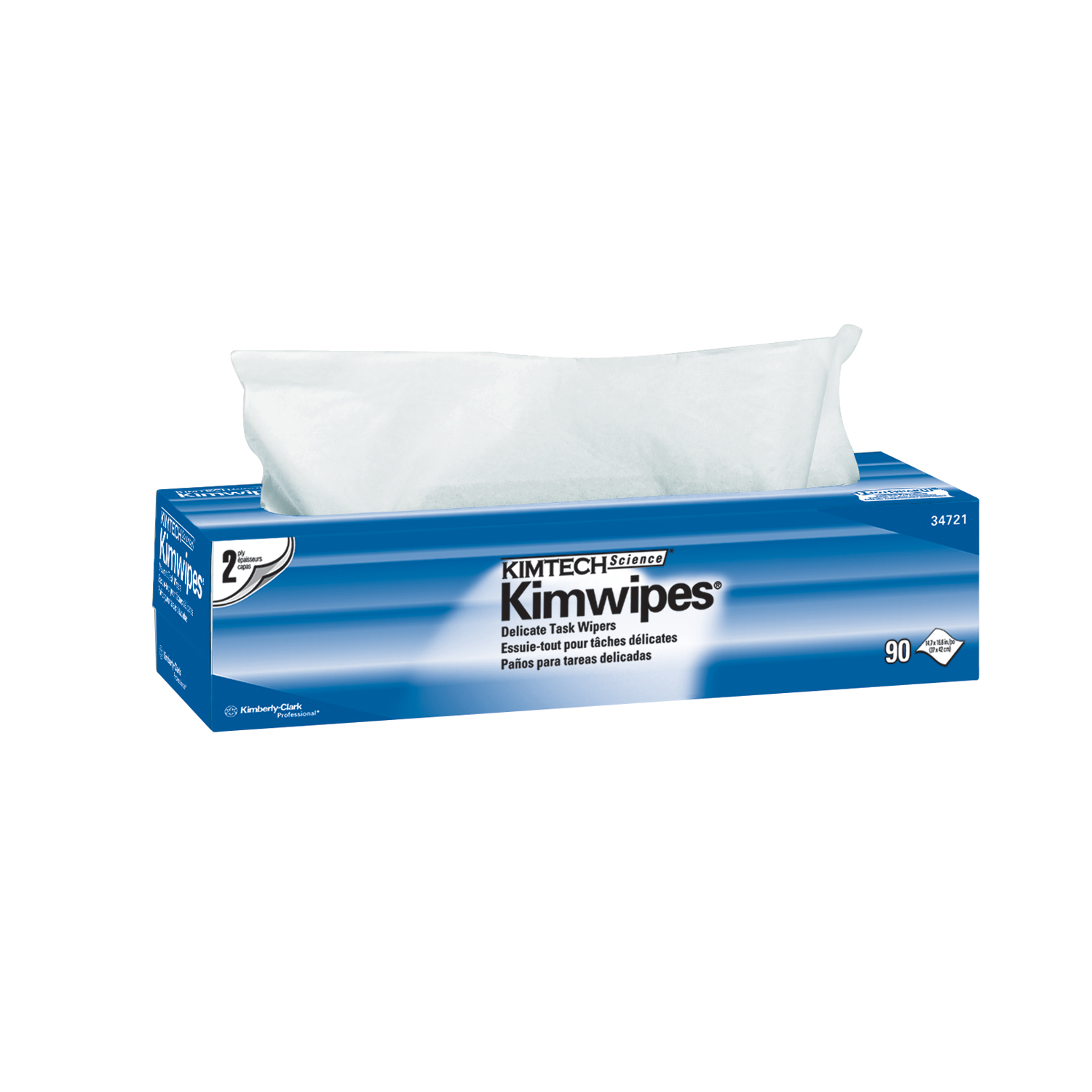 KIMBERLY-CLARK KIMWIPES KimWipes® EX-L Delicate Task Wipers, Disposable, Popup Box, 15" x 17", 2-Ply, White, 92/pk, 15 pk/cs (Products cannot be sold on Amazon.com or any other 3rd party site) (US Only) Kimberly-Clark Professional 34721