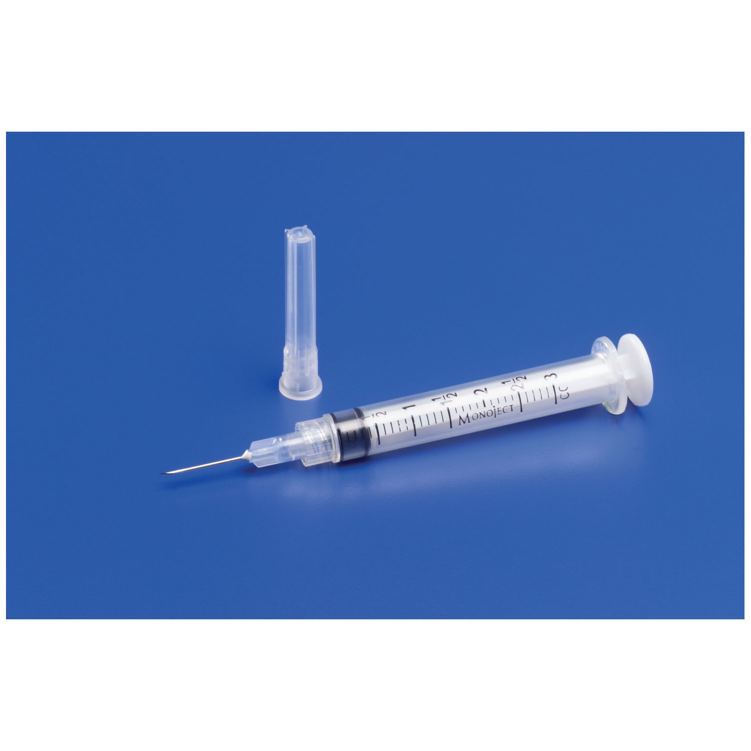 CARDINAL HEALTH MONOJECT™ SYRINGES Syringe Only, 3mL, Luer Lock Tip, 0.1cc Graduations, 100/bx, 10 bx/cs (Continental US Only) Cardinal Health 8881513934
