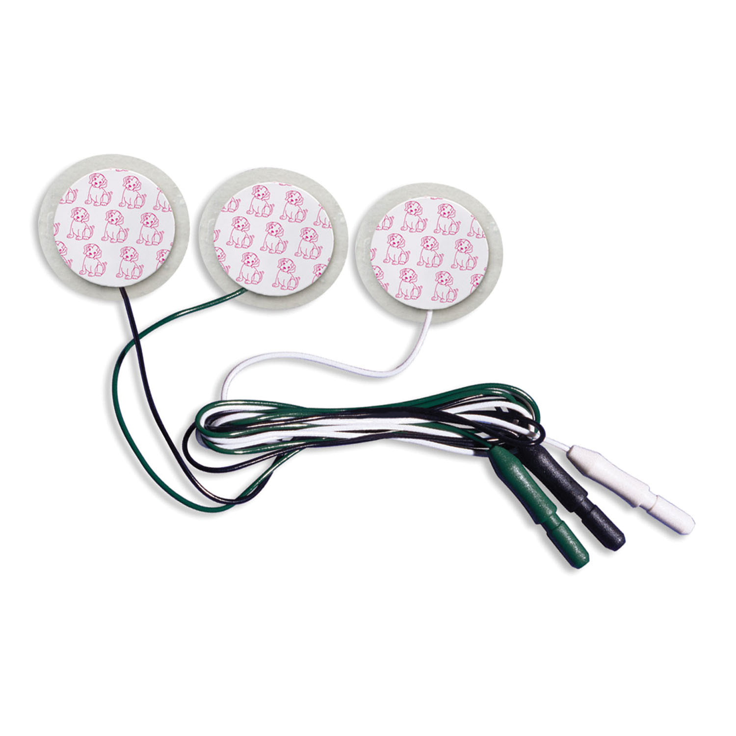 CARDINAL HEALTH PRE-WIRED NEONATAL ELECTRODES ECG Electrode, Neonatal, PuppyDog, Large Pre-Wired, Tape 1042PTS, Radiolucent Lead Wires, 3/strip, 100 strip/cs (Continental US Only) (Item on Manufacturer Backorder - Inventory Limited when Available) Cardinal Health 31424785