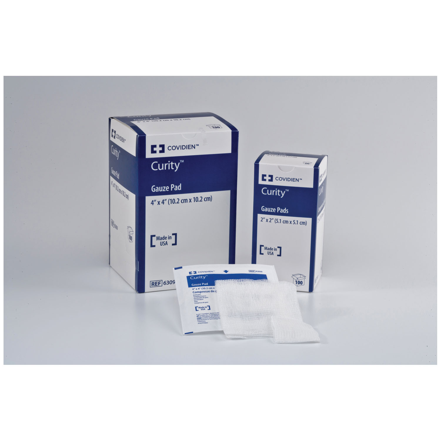 CARDINAL HEALTH CURITY™ GAUZE PADS Gauze Pad, 4" x 4", 12-Ply, Sterile 1s, 100/bx, 12 bx/cs (Continental US Only) Cardinal Health 6309