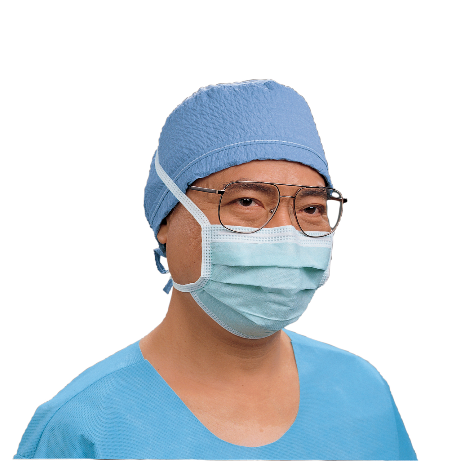 HALYARD SPECIALTY FACE MASKS Fog-Free Surgical Mask, Blue, 50/pkg, 6 pkg/cs (US Only) O&M Halyard 49214