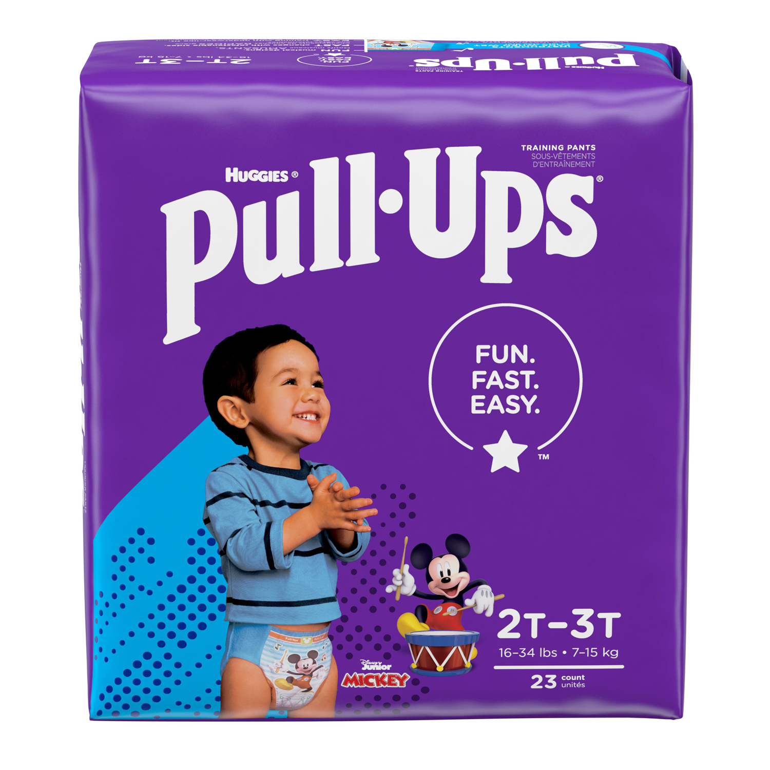 KIMBERLY-CLARK PULL-UPS® LEARNING DESIGN TRAINING PANTS Training Pants, 2T-3T, Boys Jumbo Pack, 23/pk, 4 pk/cs Kimberly-Clark Consumer 51334