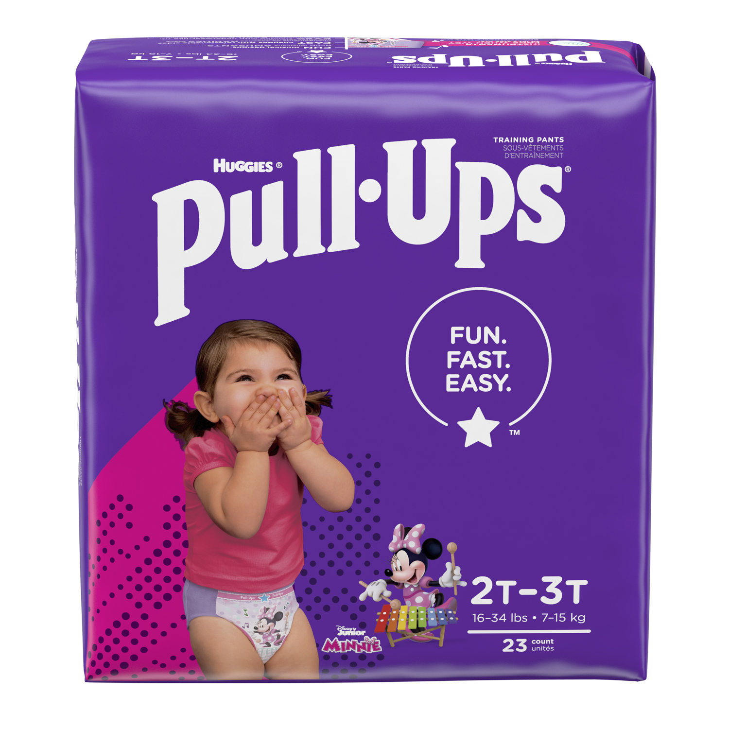 KIMBERLY-CLARK PULL-UPS® LEARNING DESIGN TRAINING PANTS Training Pants, 2T-3T, Girls Jumbo Pack, 23/pk, 4 pk/cs Kimberly-Clark Consumer 51335