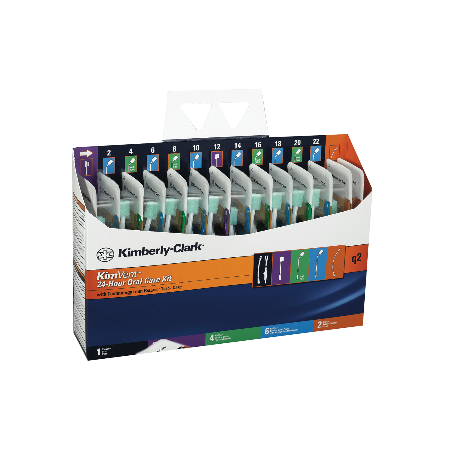 AIRLIFE KIMVENT ORAL CARE KIT Oral Care Q4 Kit Includes: (1) Prep Pack, (2) Toothbrush, (4) Suction Swab Packs, H202 Solution, (6) Suction Swab Packs, Alcohol-Free Mouthwash, (2) Suction Catheters, 16/cs (US Only) AirLife 97021