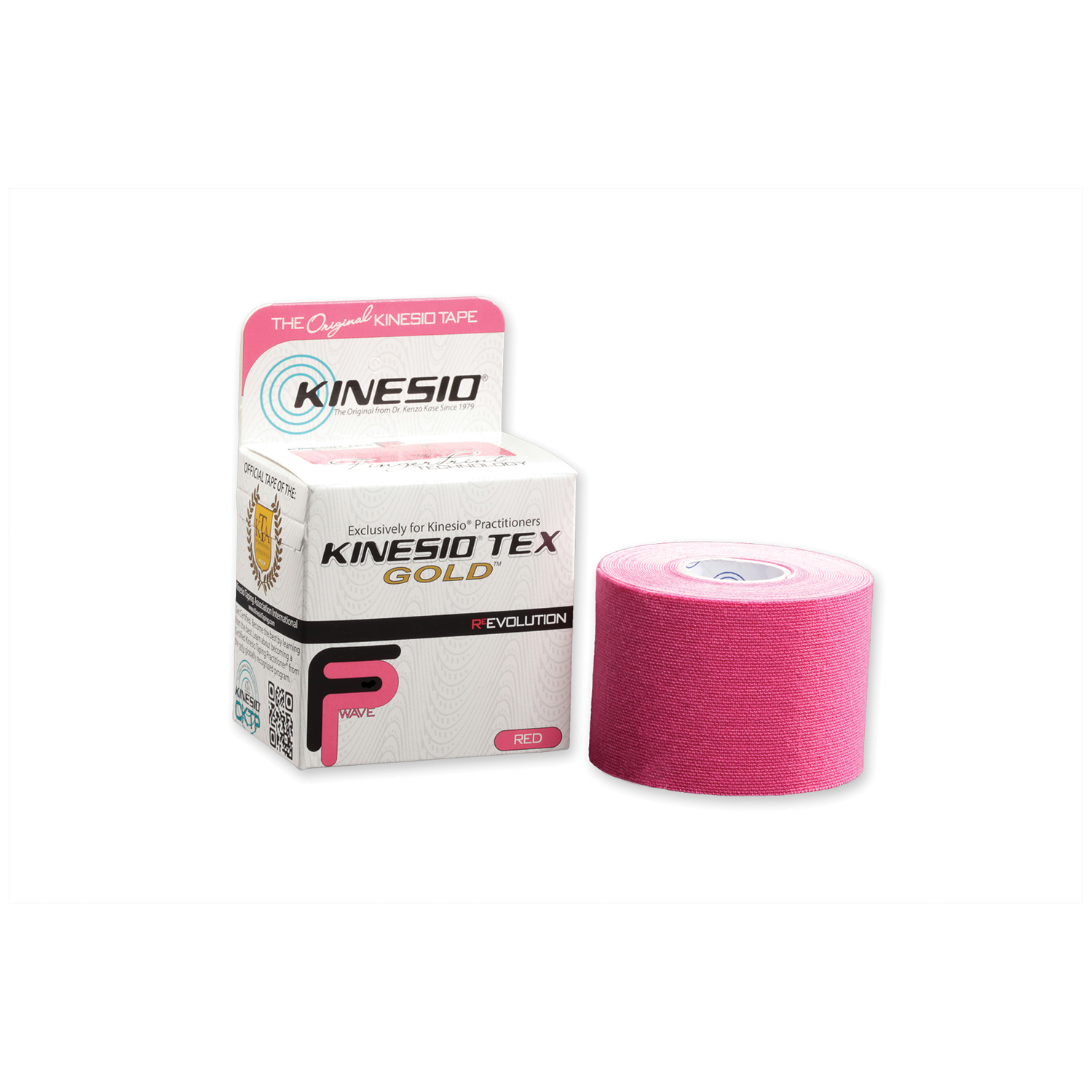 KINESIO TEX GOLD FP TAPE Gold FP Tape, 2" x 5½ yds, Red, 6 rl/bx  (Products cannot be sold on Amazon.com or any other 3rd party platform) (090308) Kinesio Holding Corporation GKT35024FP