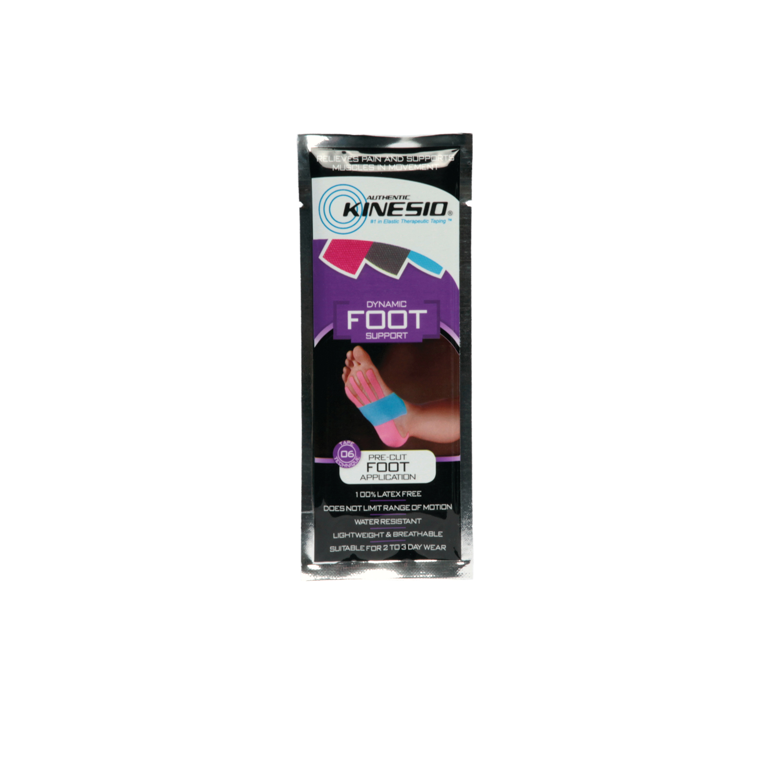 KINESIO TAPE PRE CUTS Foot Pre Cut, 20 app/bx (Products cannot be sold on Amazon.com or any other 3rd party platform)  (020803) Kinesio Holding Corporation PCF9906