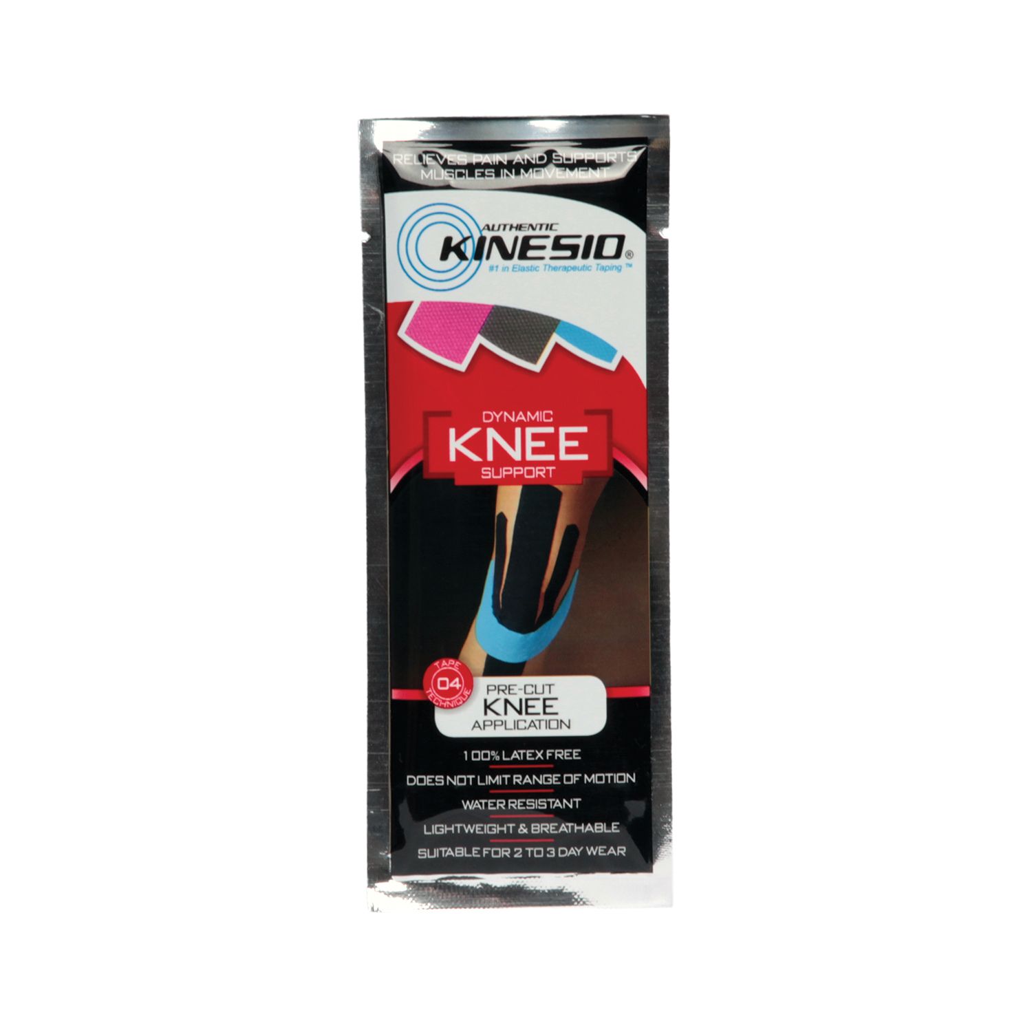 KINESIO TAPE PRE CUTS Knee Pre Cut, 20 app/bx  (Products cannot be sold on Amazon.com or any other 3rd party platform) (020801) Kinesio Holding Corporation PCK9904
