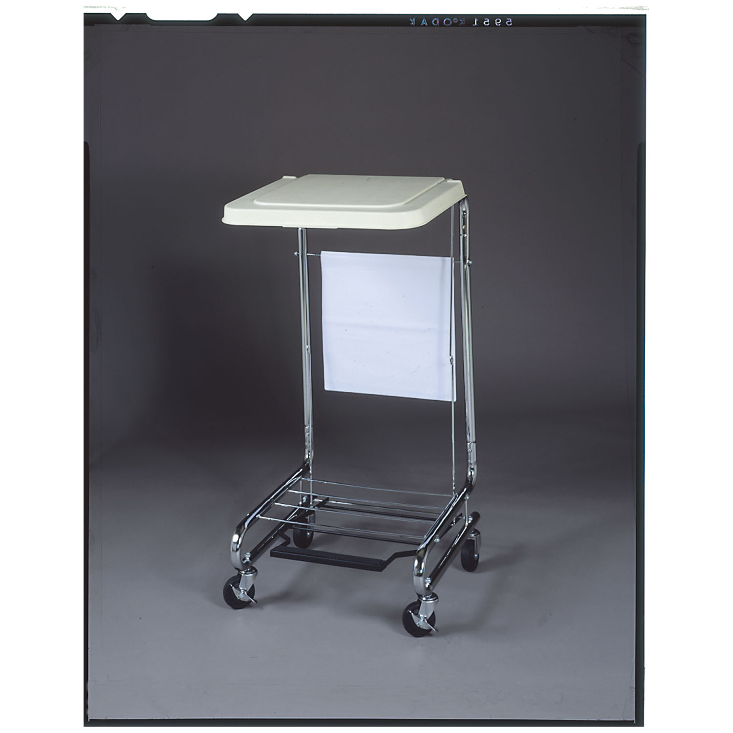 MEDEGEN PREMIER™ HAMPER STAND Silver Hamper Stand, 19" x 21" x 36", Step-On Foot Pedal Medegen Medical Products, LLC 15-9000