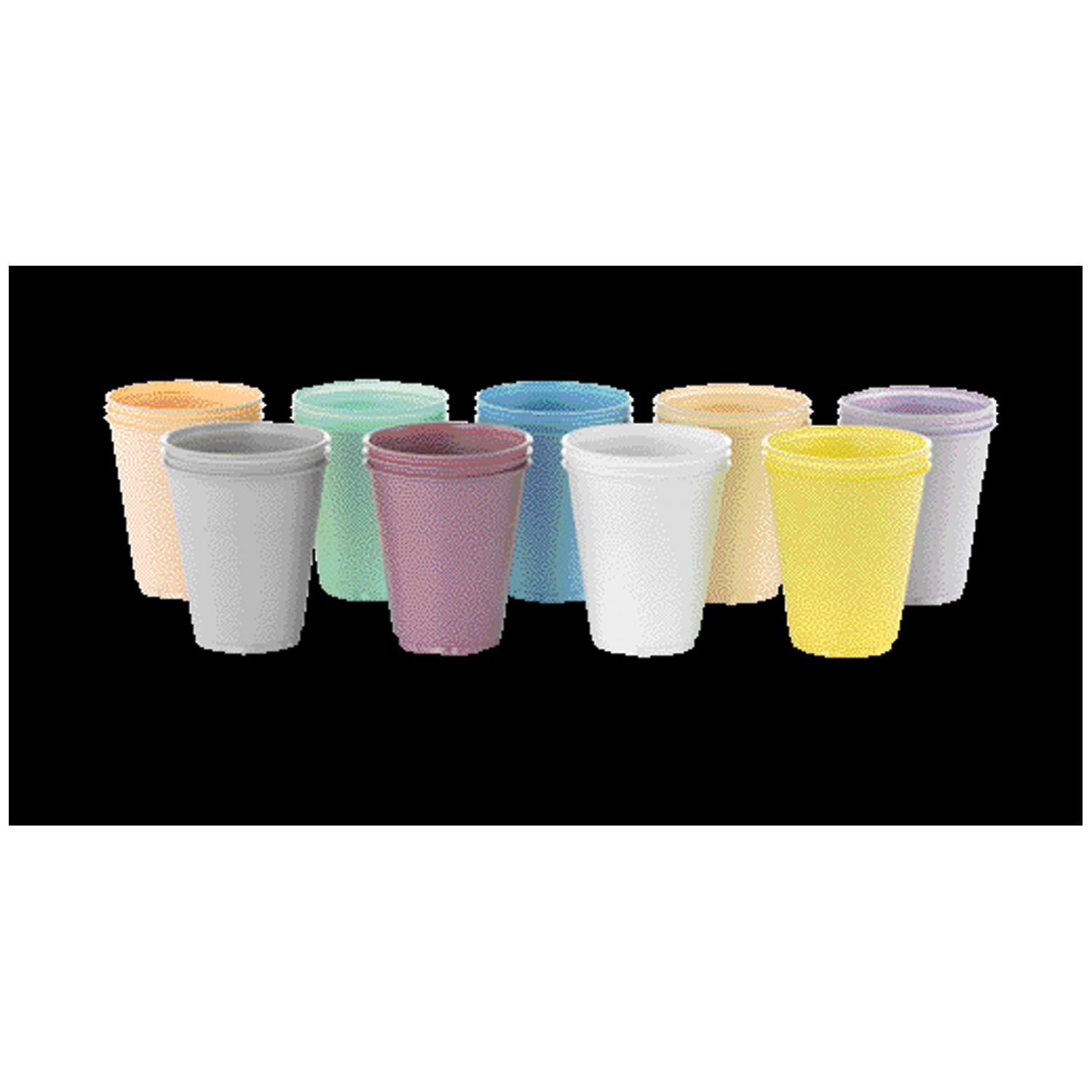 MEDICOM PLASTIC CUPS Plastic Cup, 5 oz, Green, 100/sleeve, 10slv/cs (Not Available for sale into Canada) Medicom, Inc. 105