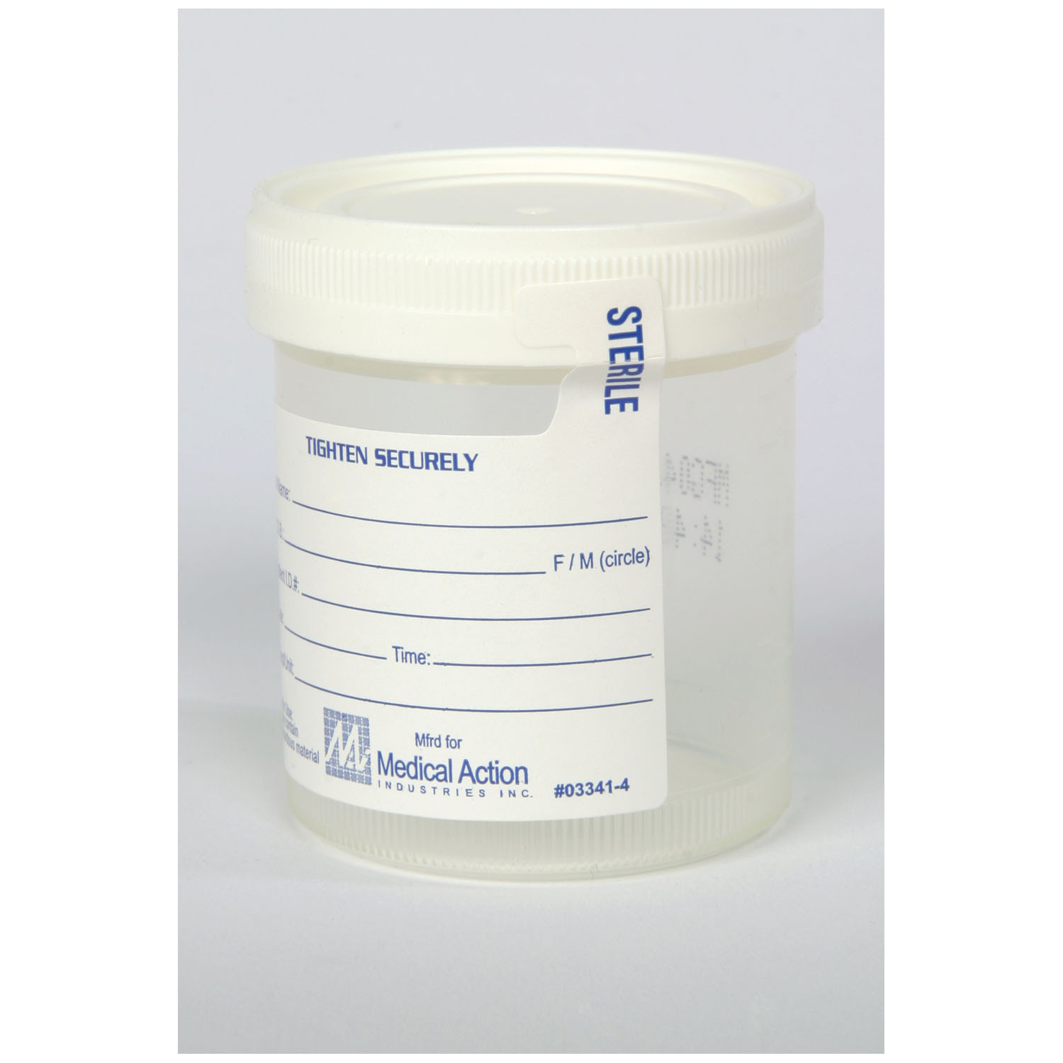 MEDEGEN LEAK-RESISTANT STERILE SPECIMEN CONTAINERS Gent-L-Kare® Wide Mouth Specimen Container, 4 oz, Lid, White, Sterility Seal & Label, Graduated In 10mL Increments From 20mL to 120mL, 75/bg, 4 bg/cs (25 cs/plt) Medegen Medical Products, LLC 4936