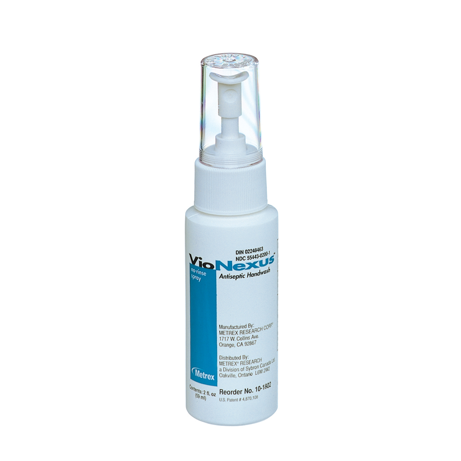 METREX VIONEXUS™ NO-RINSE SPRAY ANTISEPTIC HANDWASH Vionex No Rinse Spray Handwash, 2 oz, 48/cs (US Only) Metrex Research Corporation 10-1802