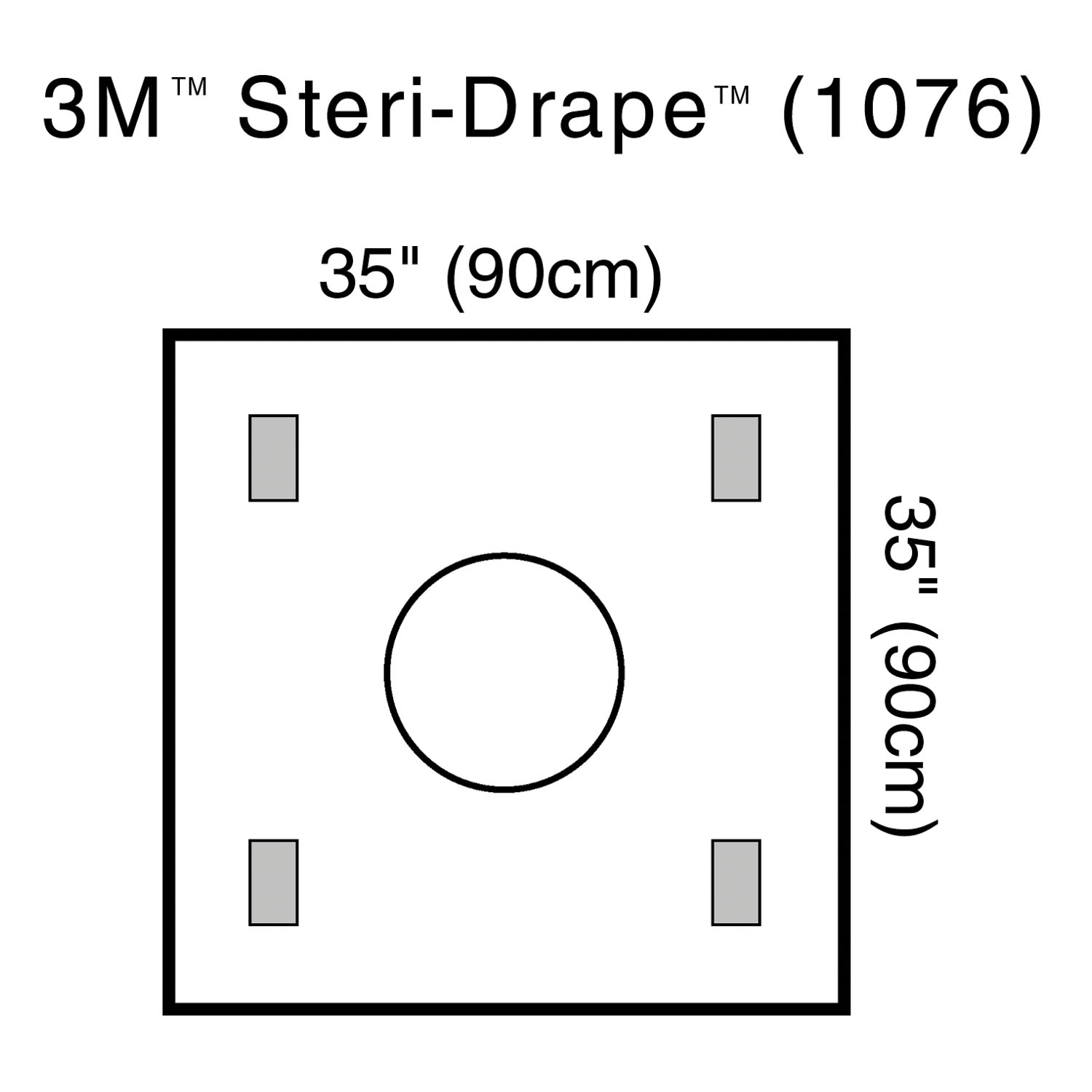 SOLVENTUM STERI-DRAPE™ WOUND EDGE PROTECTOR Steri-Drape Wound Edge Protector, 4 Adhesive Patches, 10/bx, 4 bx/cs (Continental US+HI Only) Solventum Corporation 1076