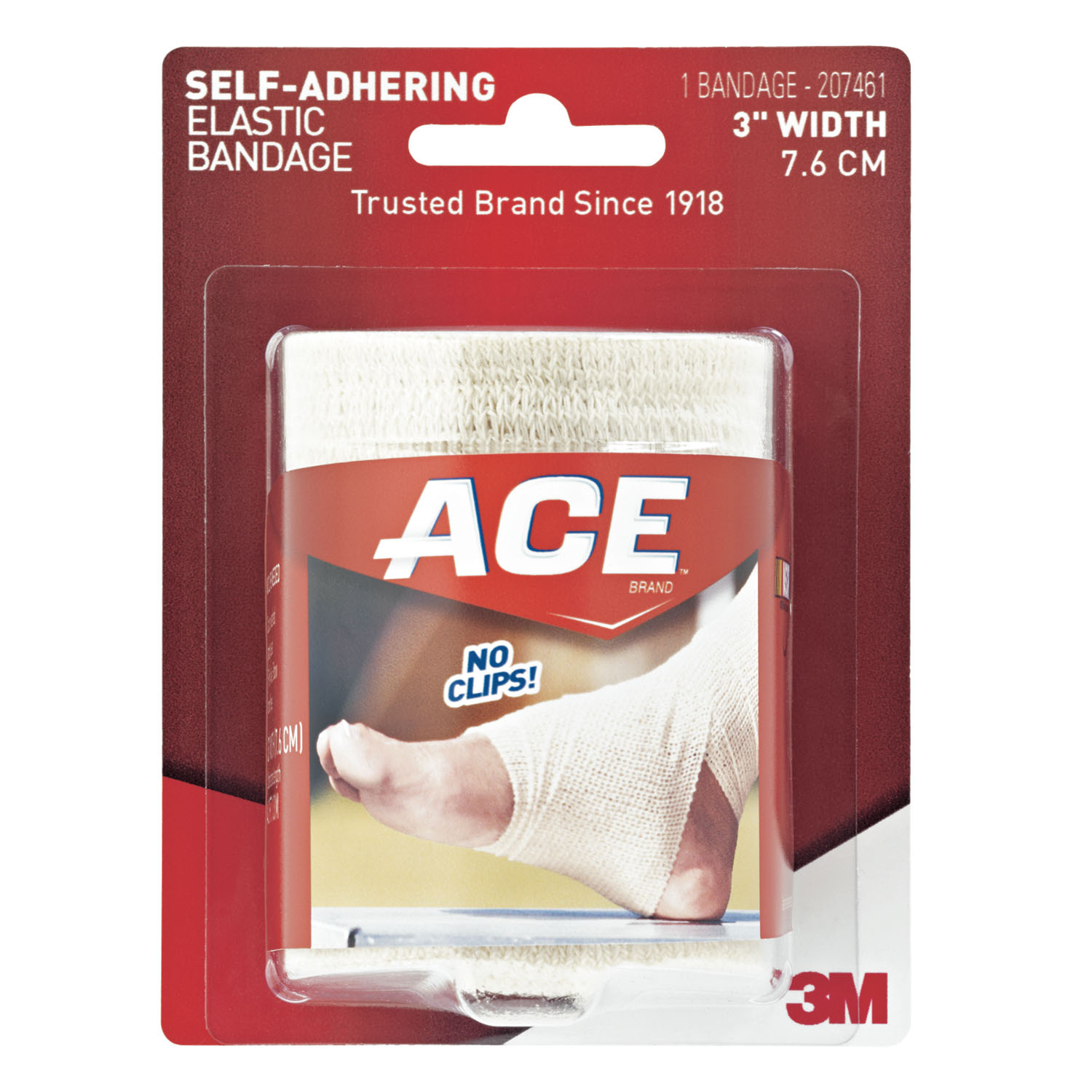 3M™ PSD ACE™ BRAND SELF-ADHERING ELASTIC BANDAGE 3" Athletic Bandage, Self-Adhesive, 72/cs (Continental US+HI Only) 3M Personal Safety Division 207461
