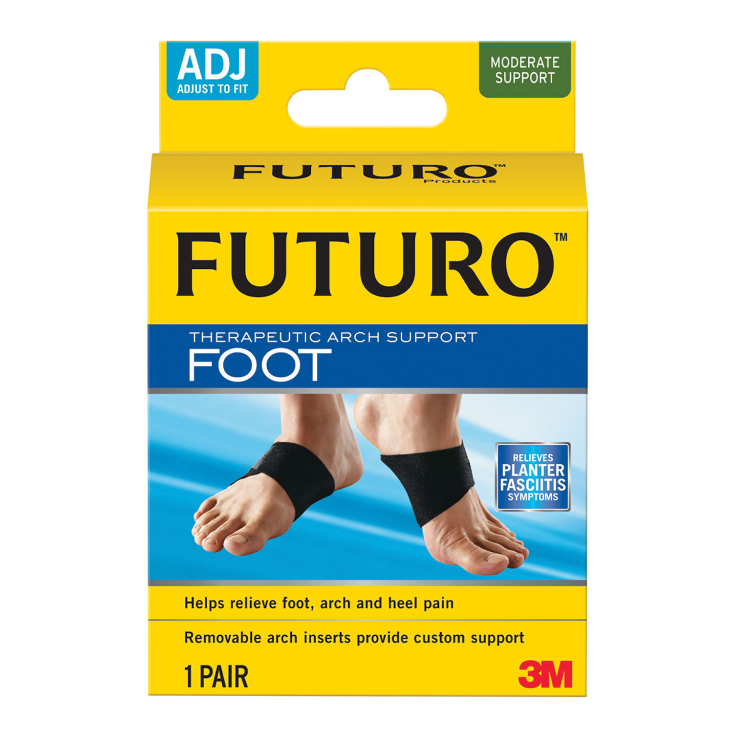 3M™ PSD FUTURO™ THERAPEUTIC ARCH SUPPORT Arch Support, Adjustable, 2pk, 6 pk/cs (Continental US+HI Only) 3M Personal Safety Division 48510EN