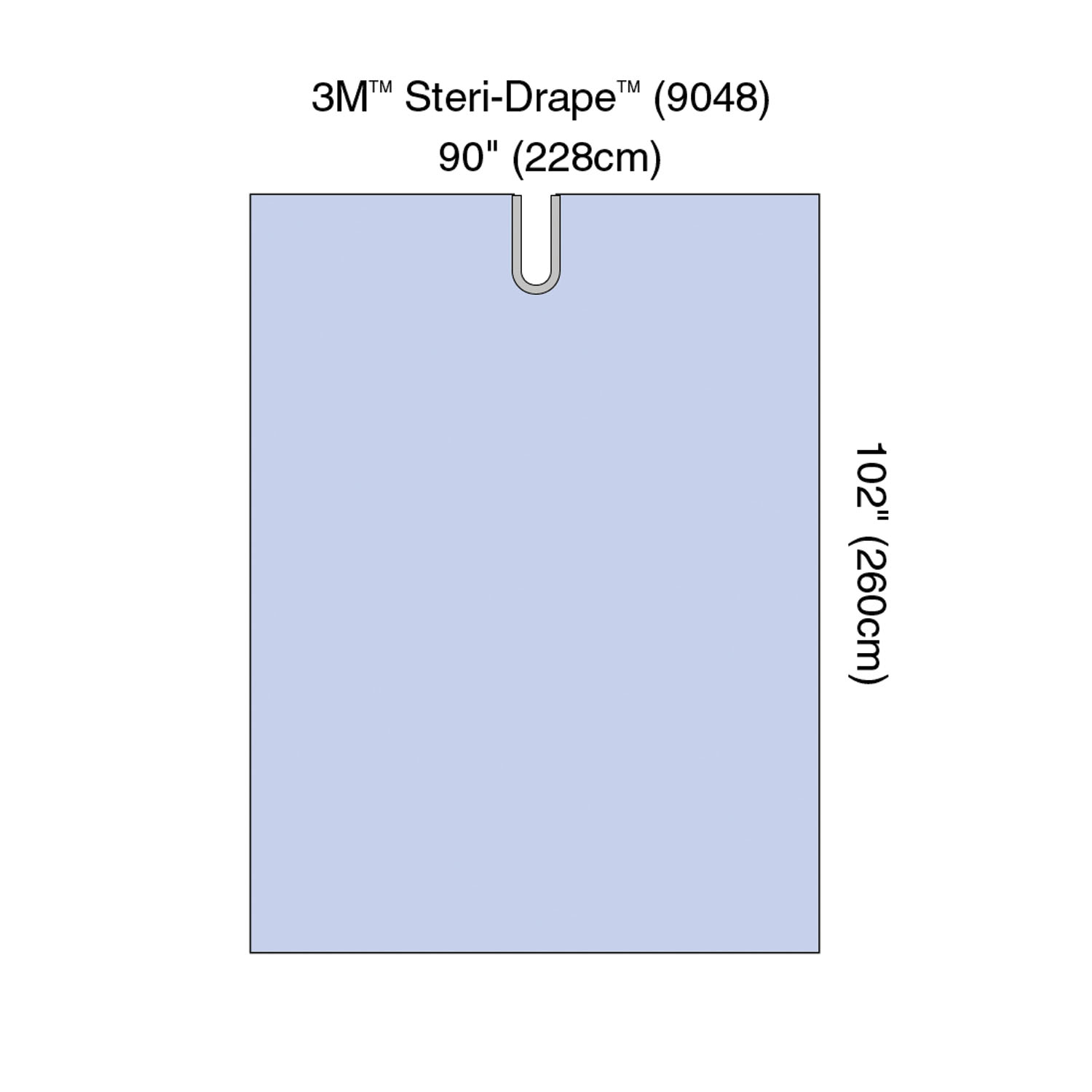 SOLVENTUM NEUROLOGY DRAPES Steri-Drape™ Adhesive Split Sheet, 90" x 102", Absorbent Impervious Material, 15/bx, 2 bx/cs (Continental US+HI Only) Solventum Corporation 9048