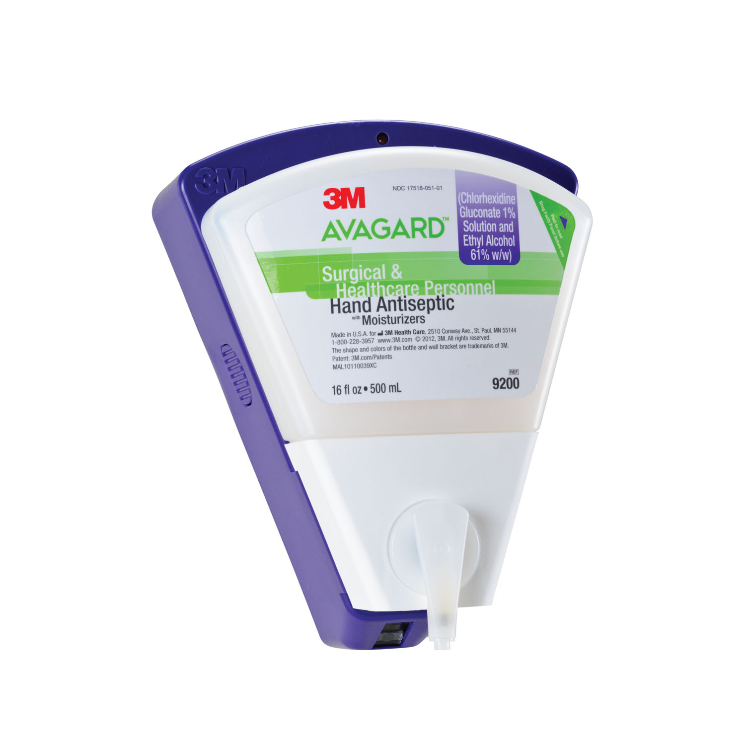SOLVENTUM AVAGARD™ SURGICAL & HEALTHCARE PERSONNEL HAND ANTISEPTIC Accessories: Hands Free Wall Dispenser For 9200, 4/cs (Continental US+HI Only) Solventum Corporation 9228