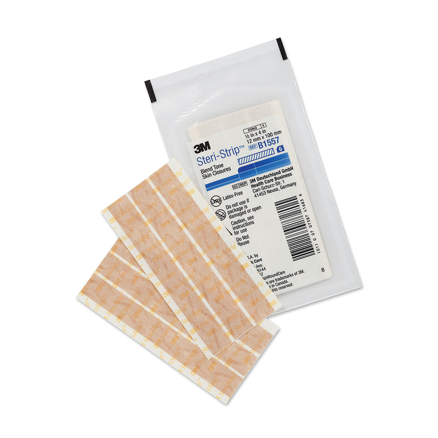 SOLVENTUM STERI-STRIP™ ADHESIVE SKIN CLOSURES Blend Tone Skin Closure, ½" x 4", 6 strips/env, 50 env/bx, 4 bx/cs (Continental US+HI Only) Solventum Corporation B1557