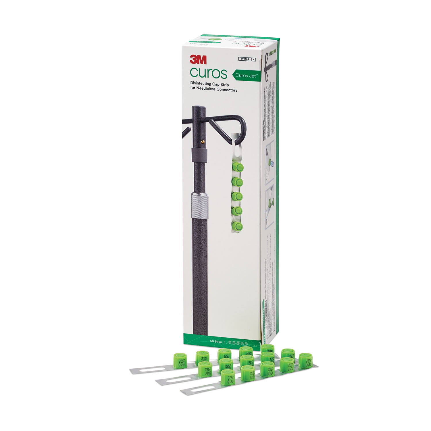 SOLVENTUM CUROS® JET™ CAPS Jet Cap, 10 Curos/strip, 50 strips/bx, 10 bx/cs (Continental US+HI Only) Solventum Corporation CFJ5-250