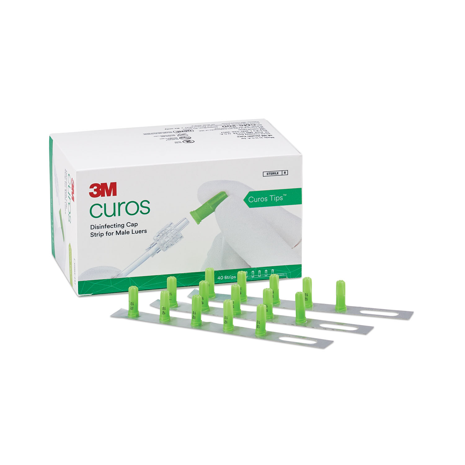 SOLVENTUM CUROS® TIPS™ Tips Strip, 5 tips/strip, 40 strips/bx, 10 bx/cs (Continental US) (Item is considered HAZMAT and cannot ship via Air or to AK, GU, HI, MP, PR, VI) Solventum Corporation CM5-200