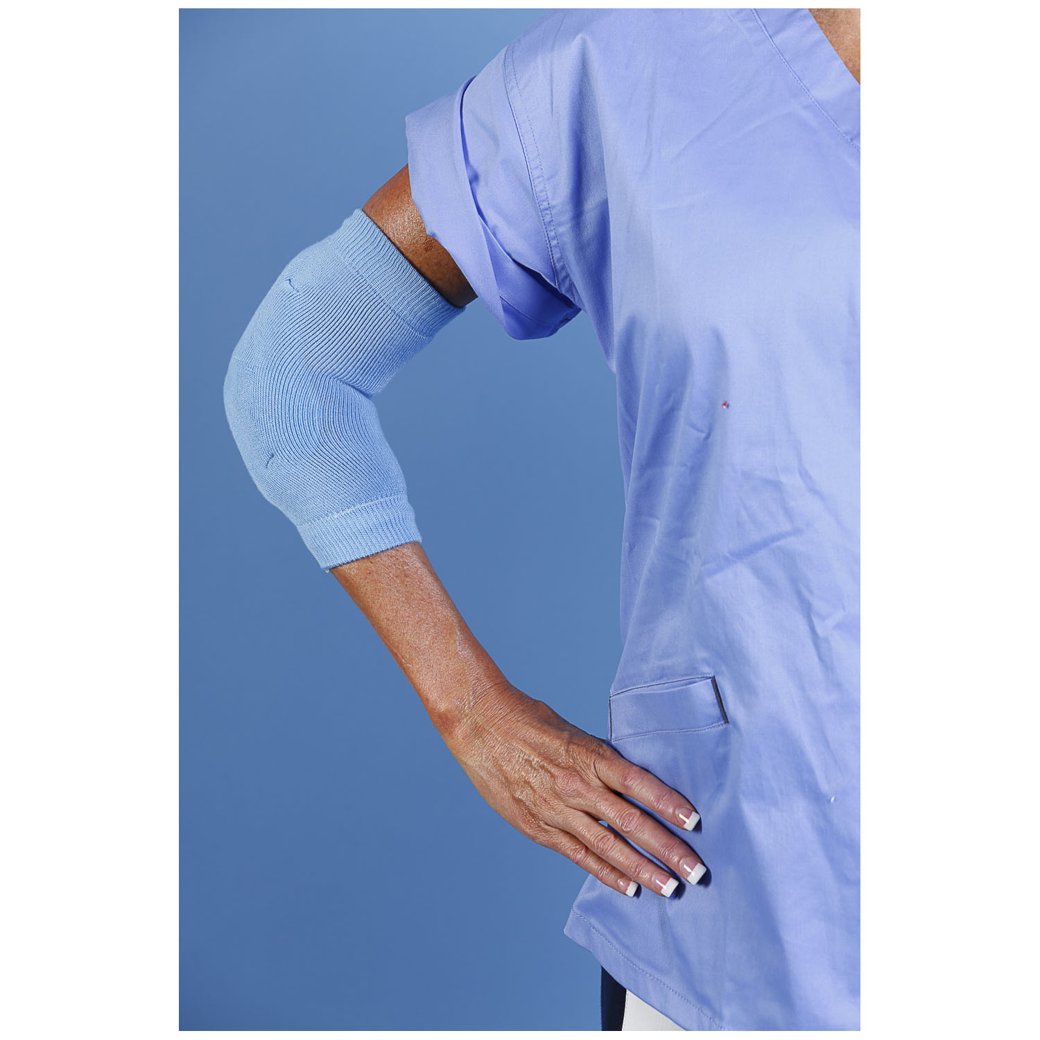 MEDI-TECH INTERNATIONAL MEDI-ELBOW & HEEL SAFEGUARD SafeGuard™ Elbow & Heel Safeguard, Blue, Medium, 12pr/cs Medi-Tech International Corp MTICMED60
