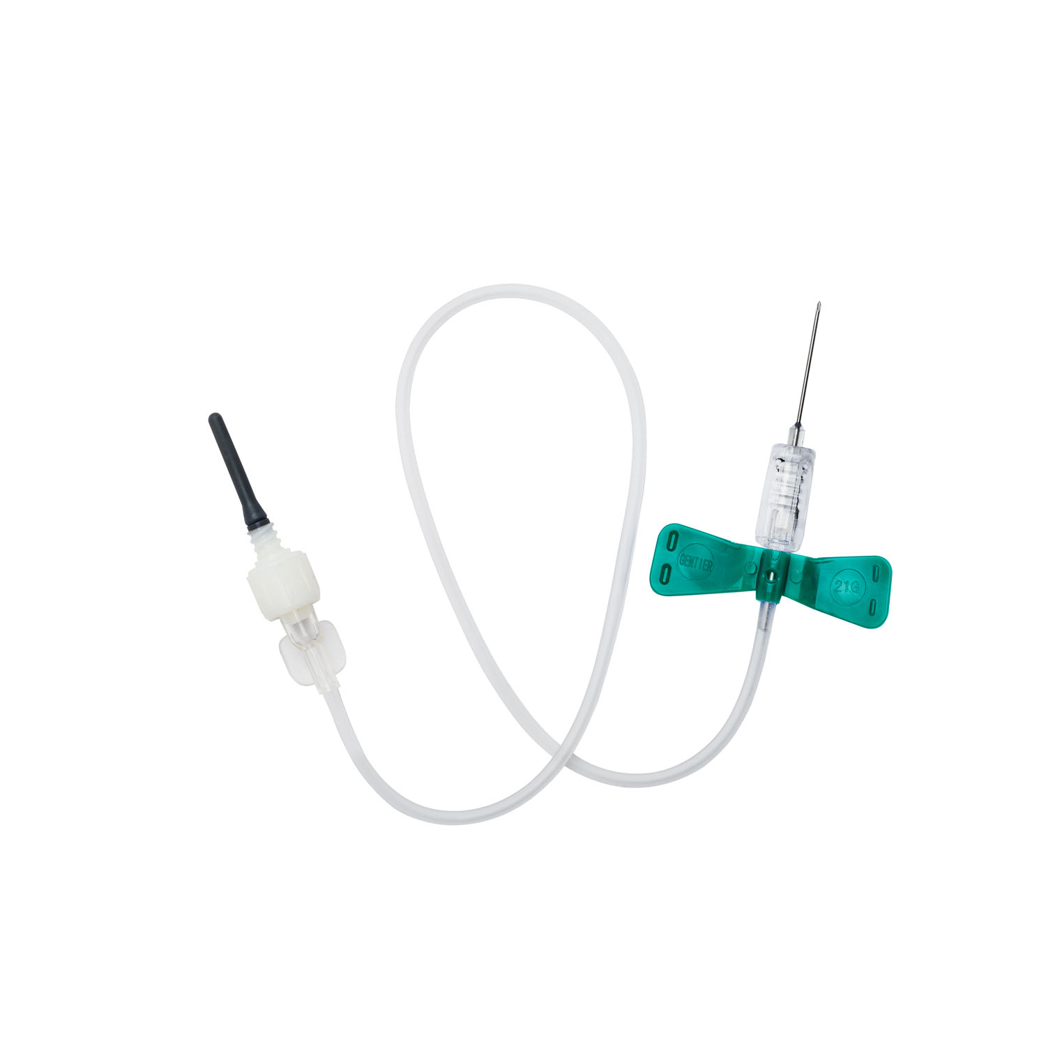 MYCO RELI® SAFETY BLOOD COLLECTION Safety Blood Collection Kit, 21G x ¾", 11.8" Tube, Green, No Tube Holder, Latex-Free (LF), Sterile, 100/bx (US Only) Myco Medical GSBCS21G-12