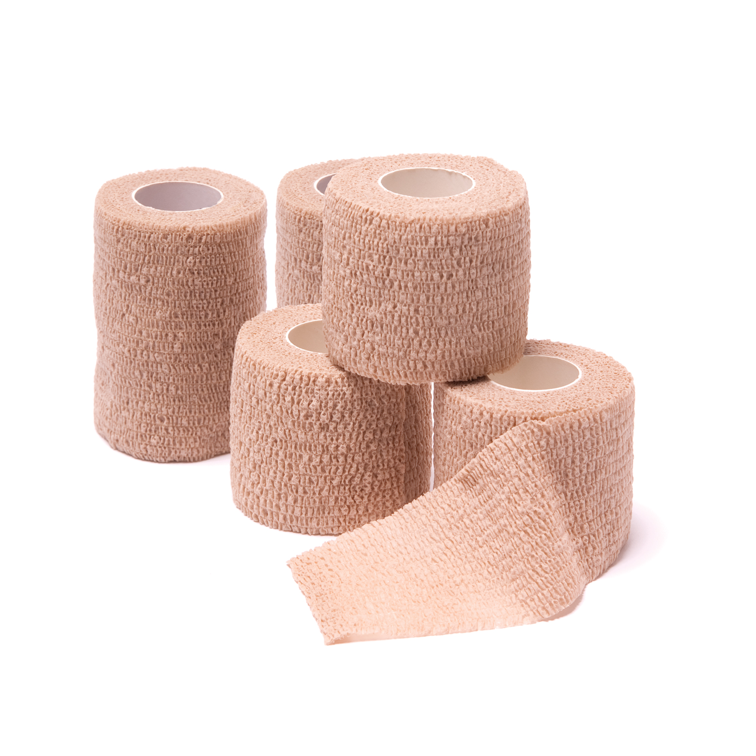 PRO ADVANTAGE® COHESIVE BANDAGES Cohesive Bandage, Tan, 4" x 5 yds, 18/bx (6/cs, 24 cs/plt) Pro Advantage P154040