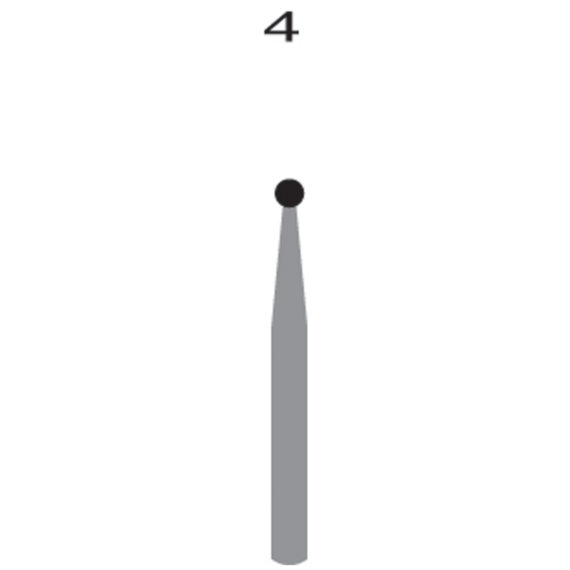 QUALA CARBIDE BURS LA4 Latch Round, 10/pk (WARNING: This product contains nickel, a chemical known to the State of California to cause cancer) (US Only) Quala Q2060353