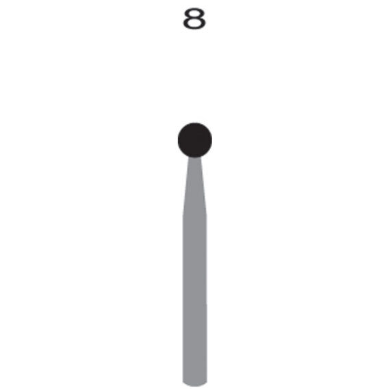 QUALA CARBIDE BURS FG8 PRL Round, 50/pk (WARNING: This product contains nickel, a chemical known to the State of California to cause cancer) (US Only) Quala Q2050154
