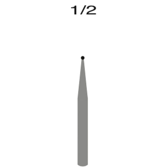 QUALA CARBIDE BURS FG 1/2 Round, 10/pk (WARNING: This product contains nickel, a chemical known to the State of California to cause cancer) (US Only) Quala Q2060001