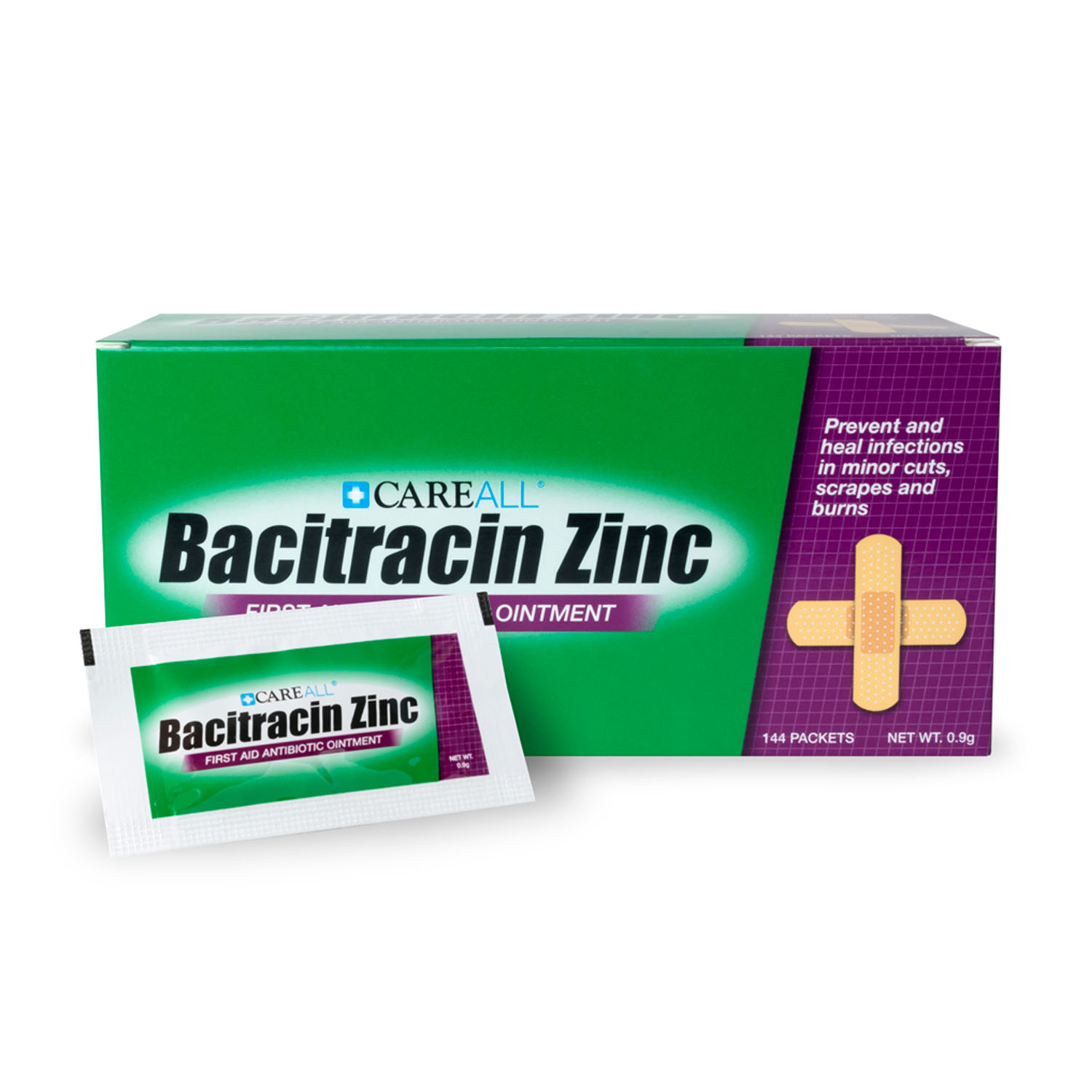 NEW WORLD IMPORTS CAREALL® BACITRACIN OINTMENT Bacitracin Ointment, 0.9g, 144/bx, 12 bx/cs (Not Available for sale into Canada) New World Imports BACP9