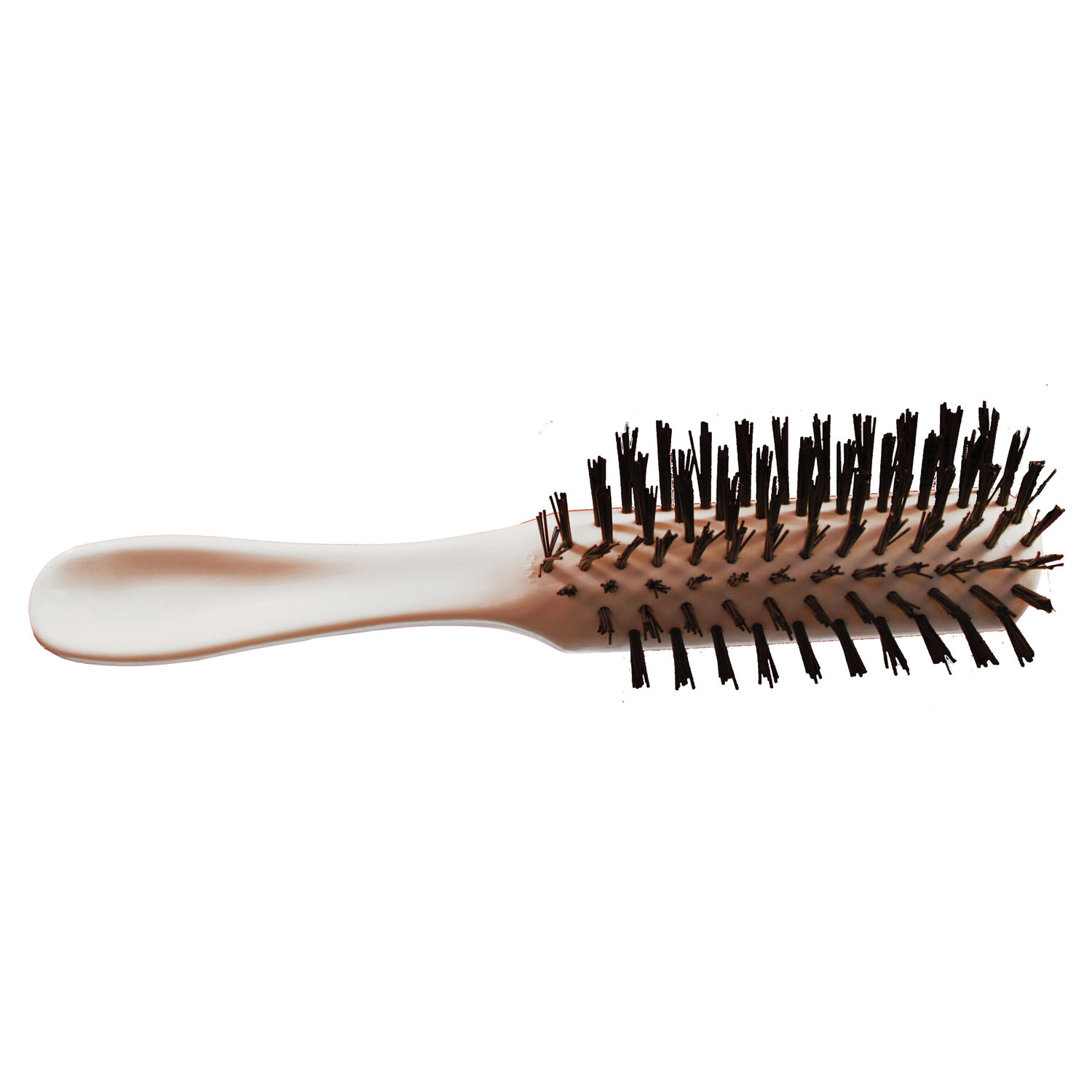 NEW WORLD IMPORTS HAIRBRUSH Adult Hairbrush, 7 Rows of Nylon Bristles, White, 24/pk New World Imports HB