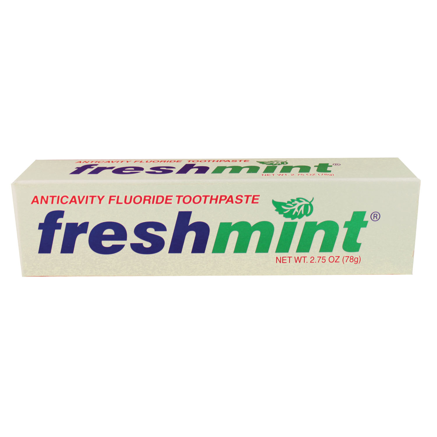 NEW WORLD IMPORTS FRESHMINT® FLUORIDE TOOTHPASTE Anticavity Fluoride Toothpaste, 2.75 oz, Individually Boxed, 144/cs (Not Available for sale into Canada) New World Imports TP275