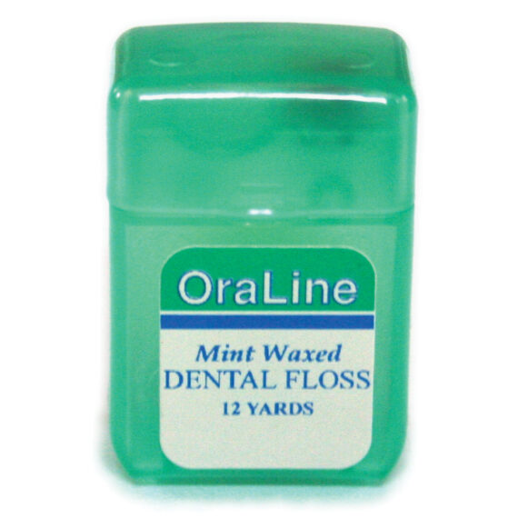 JM MURRAY ORALINE DENTAL FLOSS Waxed, Mint, 12 yds, 144/cs (Available for Sale in US Only) (DROP SHIP ONLY) JM Murray 33830